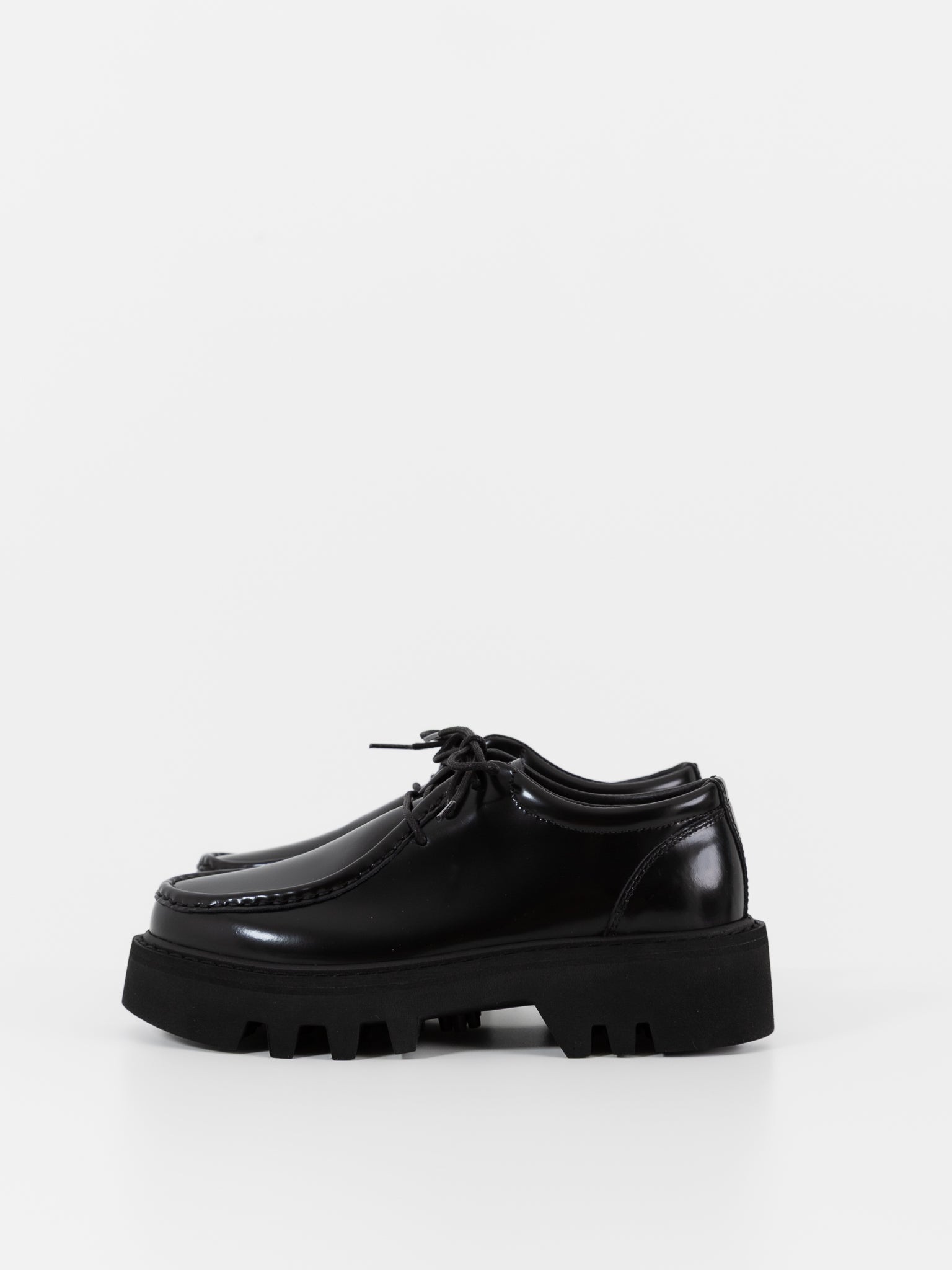 Sofie D'Hoore Falcone Wallabee Shoes in Black - SOFIE D'HOORE at Worthwhile - shop SHOES