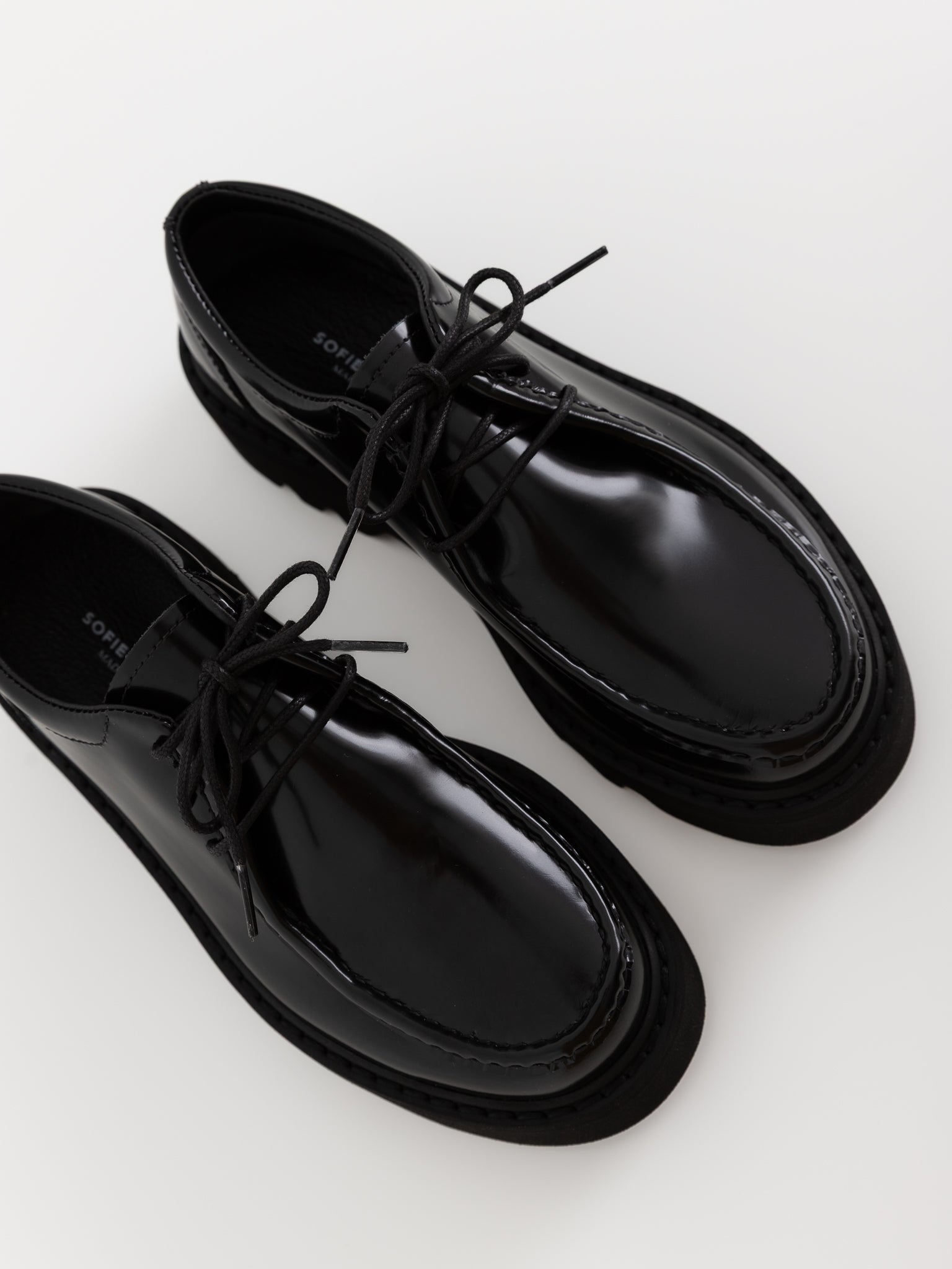 Sofie D'Hoore Falcone Wallabee Shoes in Black - SOFIE D'HOORE at Worthwhile - shop SHOES