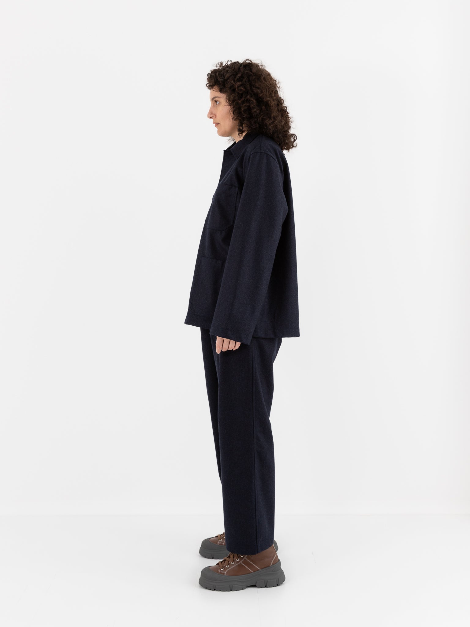 Sofie D'Hoore Cimabue Jacket in Indigo Melange - SOFIE D'HOORE at Worthwhile - shop JACKET
