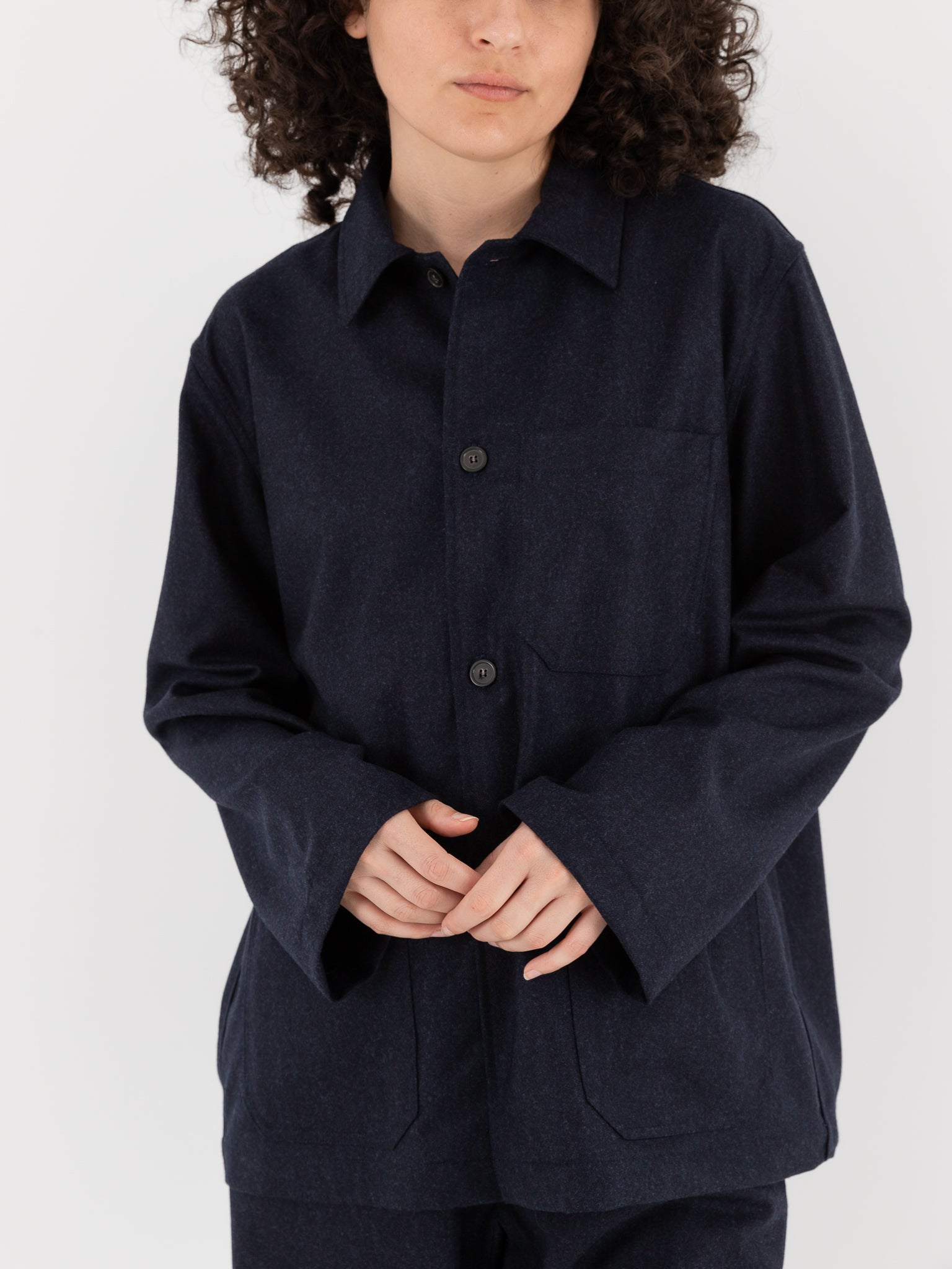 Sofie D'Hoore Cimabue Jacket in Indigo Melange - SOFIE D'HOORE at Worthwhile - shop JACKET