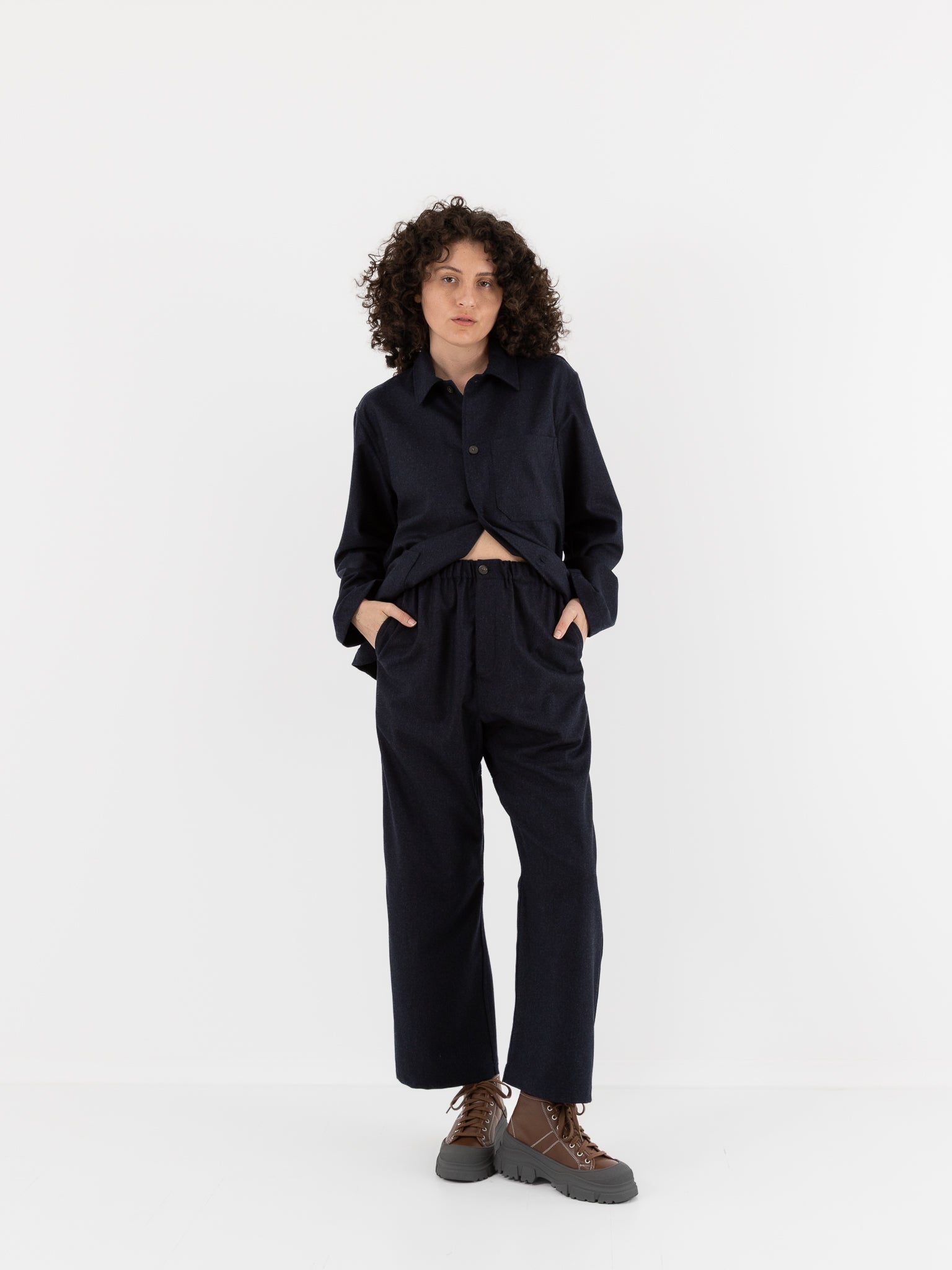 Sofie D'Hoore Pinot Pant in Indigo Melange - SOFIE D'HOORE at Worthwhile - shop PANT