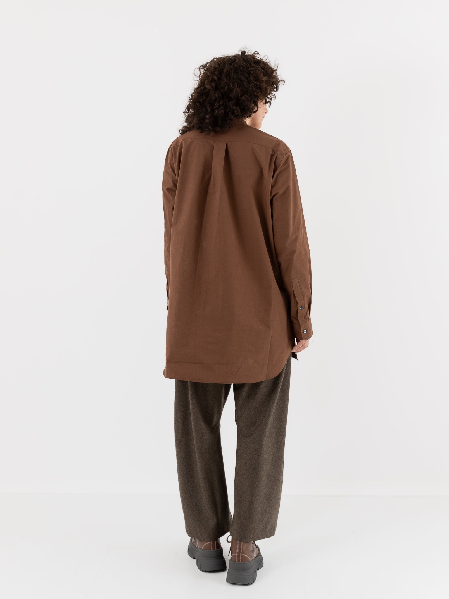 Sofie D'Hoore Baselitz Shirt in Chestnut - SOFIE D'HOORE at Worthwhile - shop TOP