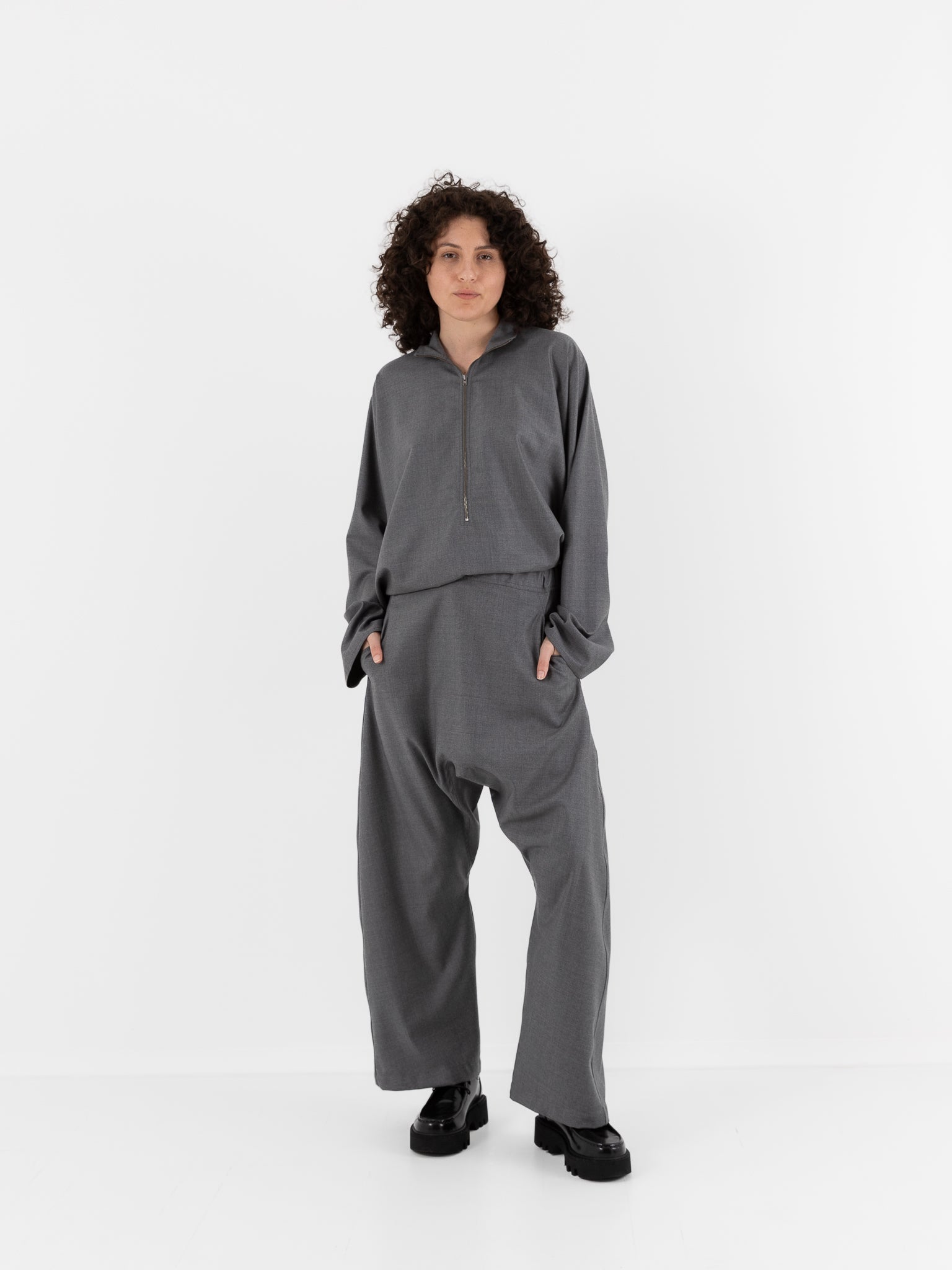 Sofie D'Hoore Plof Pant in Mid Grey - SOFIE D'HOORE at Worthwhile - shop PANT