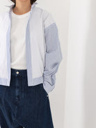 Sofie D'Hoore Bonaire Shirt, Blue Stripe/White - Worthwhile, Inc.