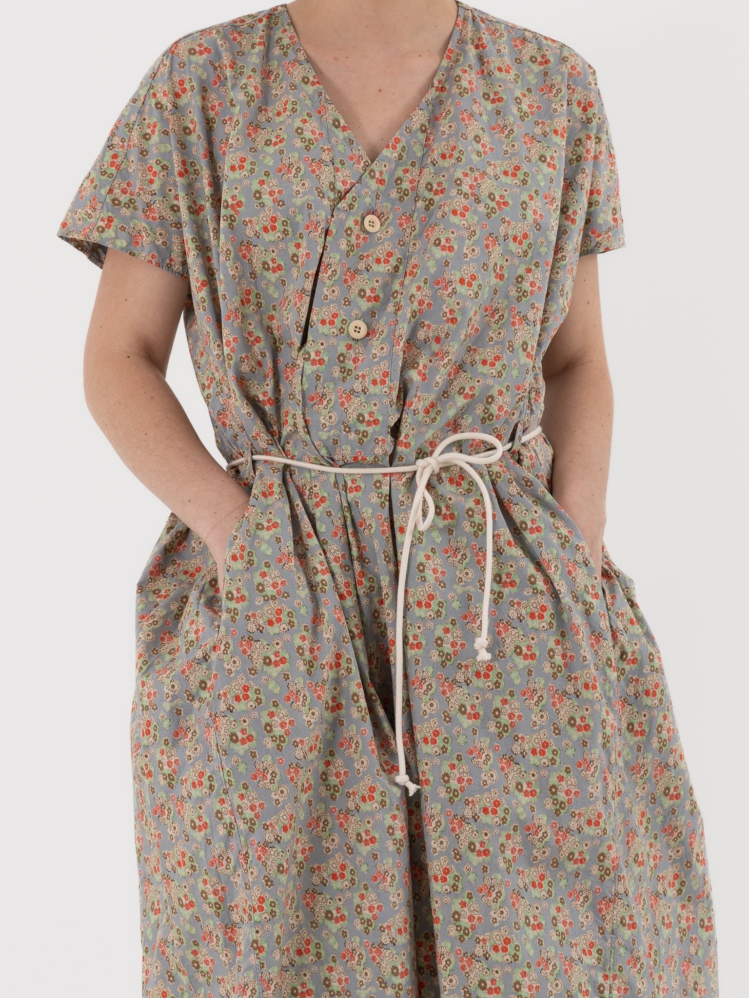 SONO Dante Dress in Dusty Blue Floral - SONO at Worthwhile - shop DRESS