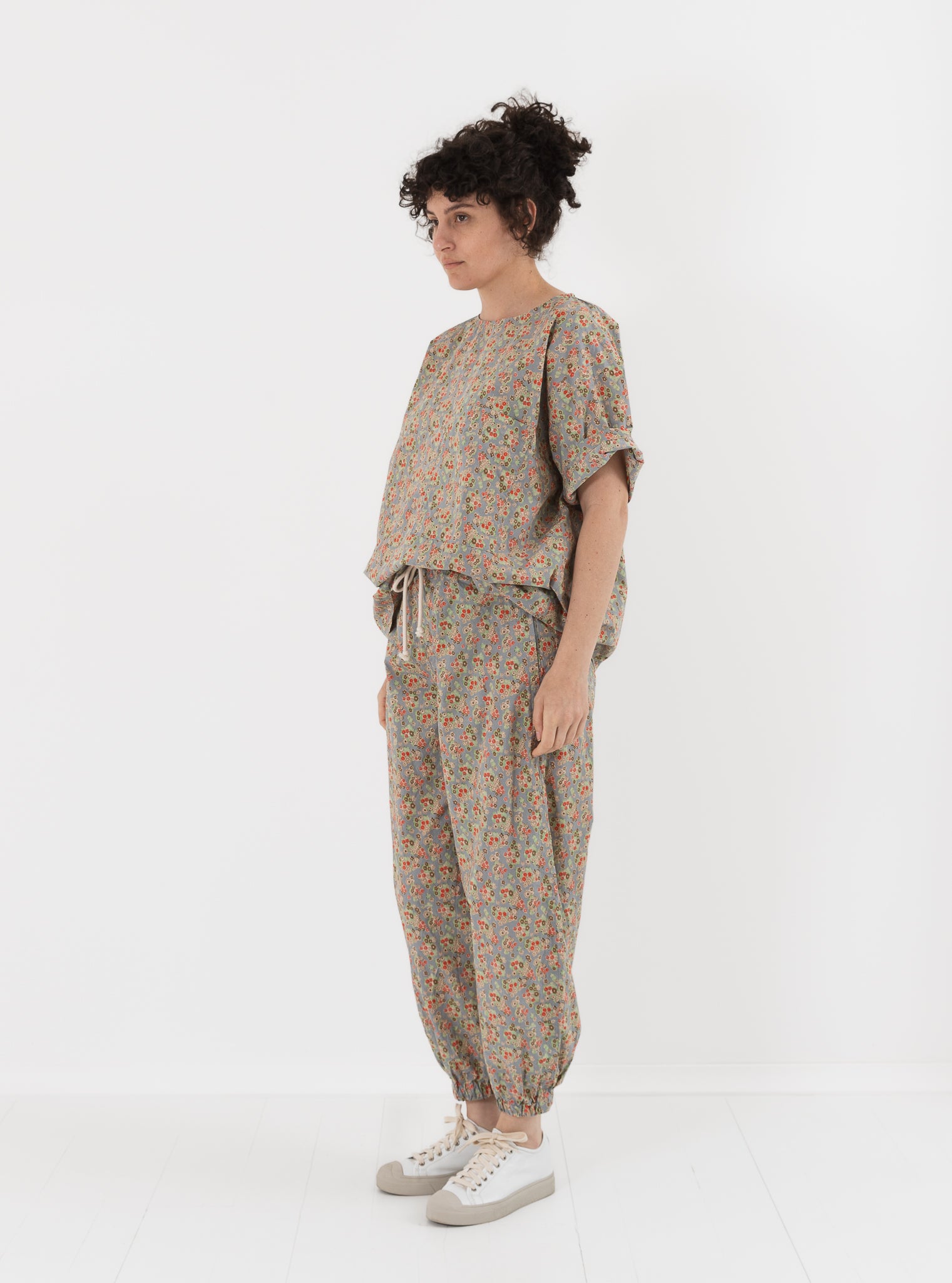 SONO Jamie Joggers in Dusty Blue Floral - SONO at Worthwhile - shop PANT