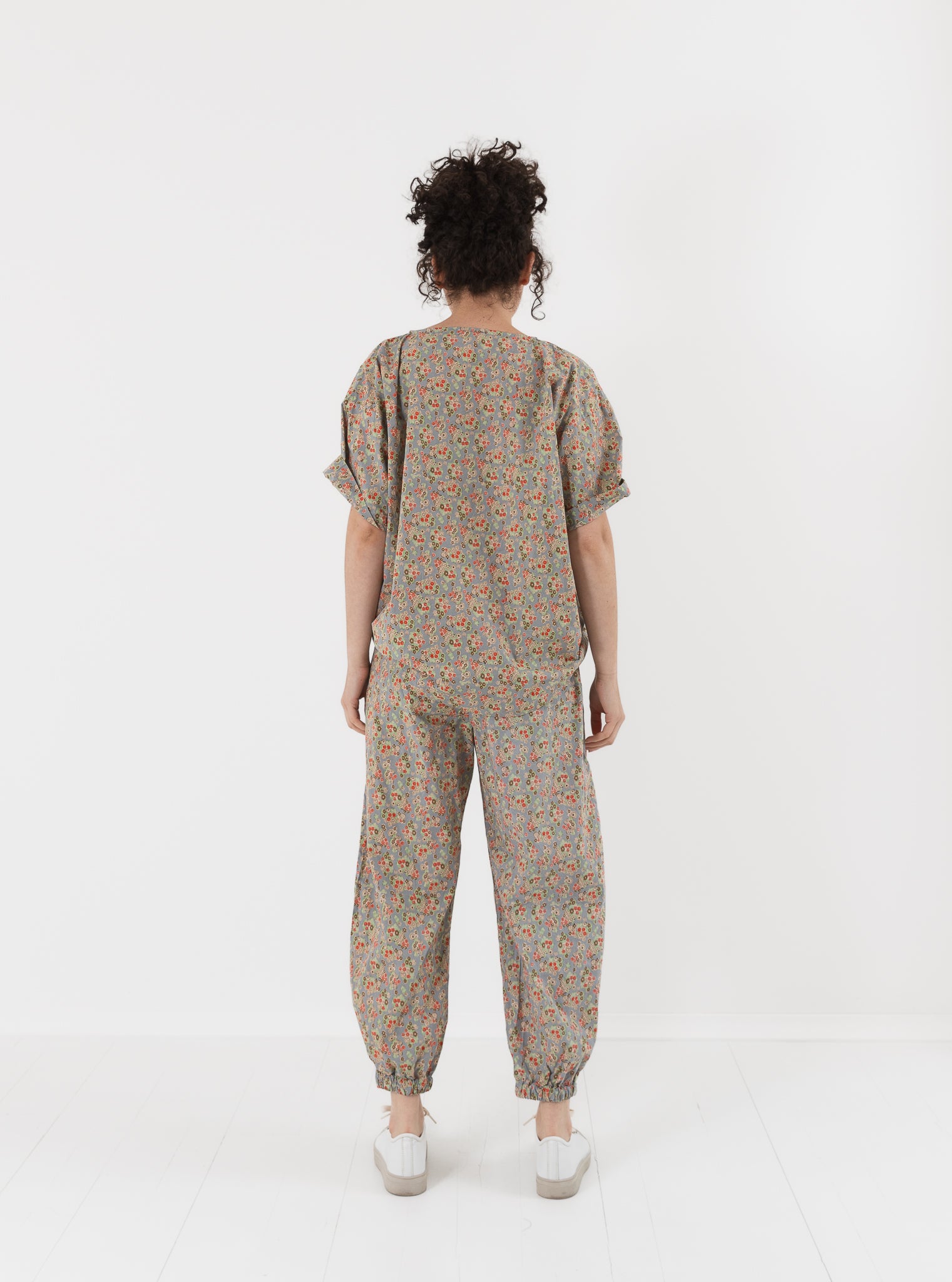 SONO Friedrich Tee in Dusty Blue Floral - SONO at Worthwhile - shop TOP