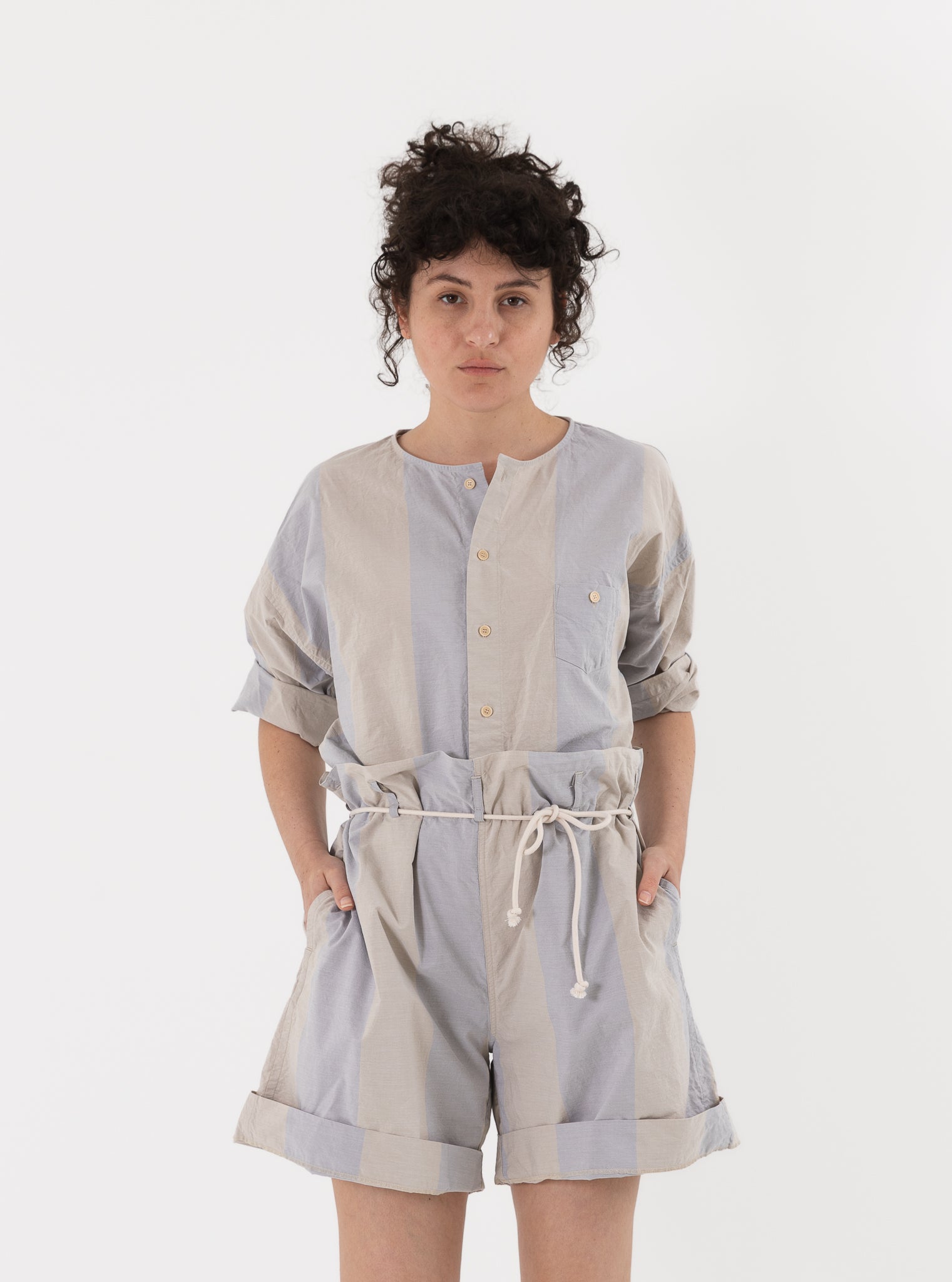 SONO Shanti Shorts in Dusty Stripe - SONO at Worthwhile - shop PANT