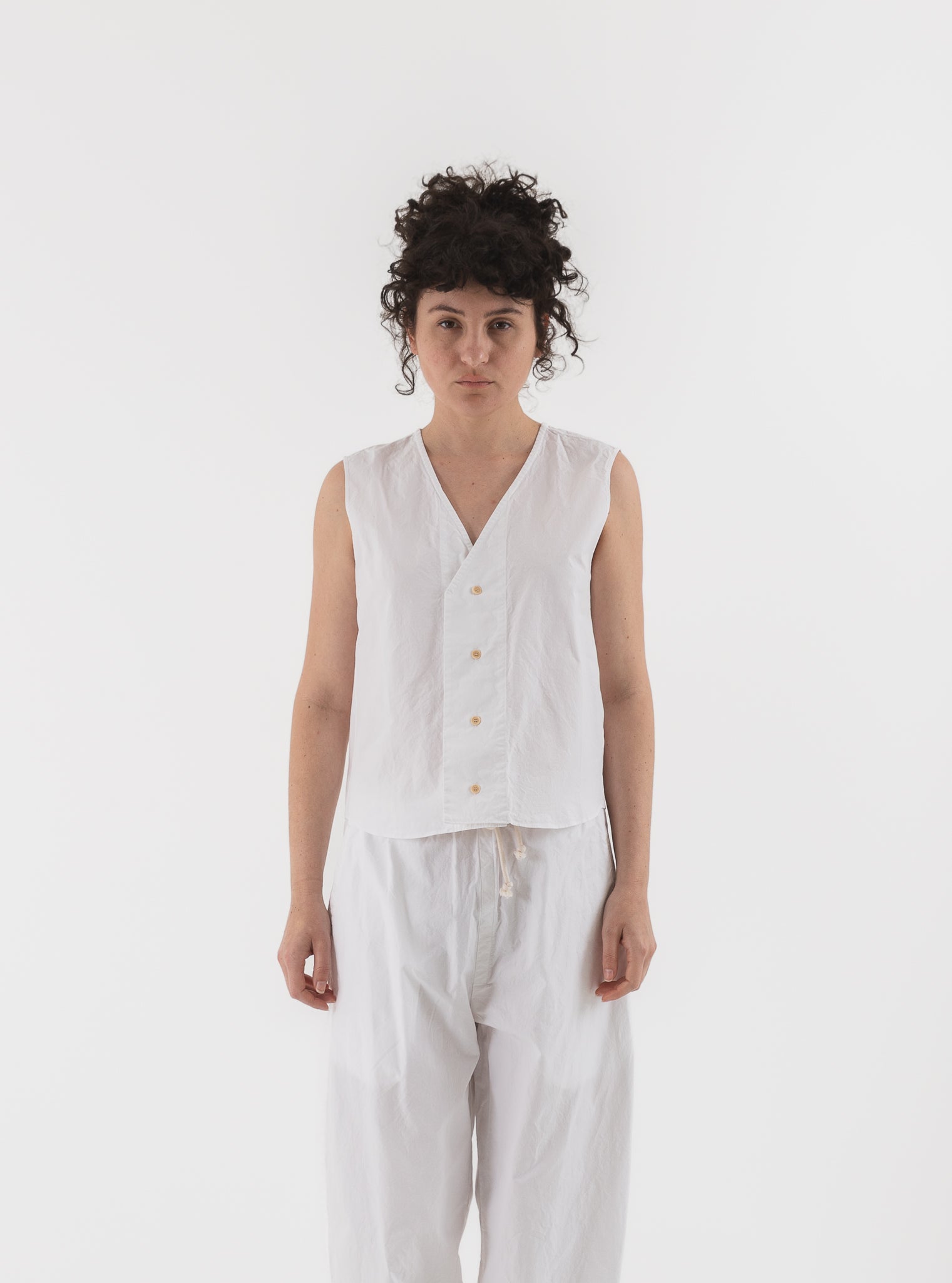 SONO Victor Vest in White - SONO at Worthwhile - shop VEST
