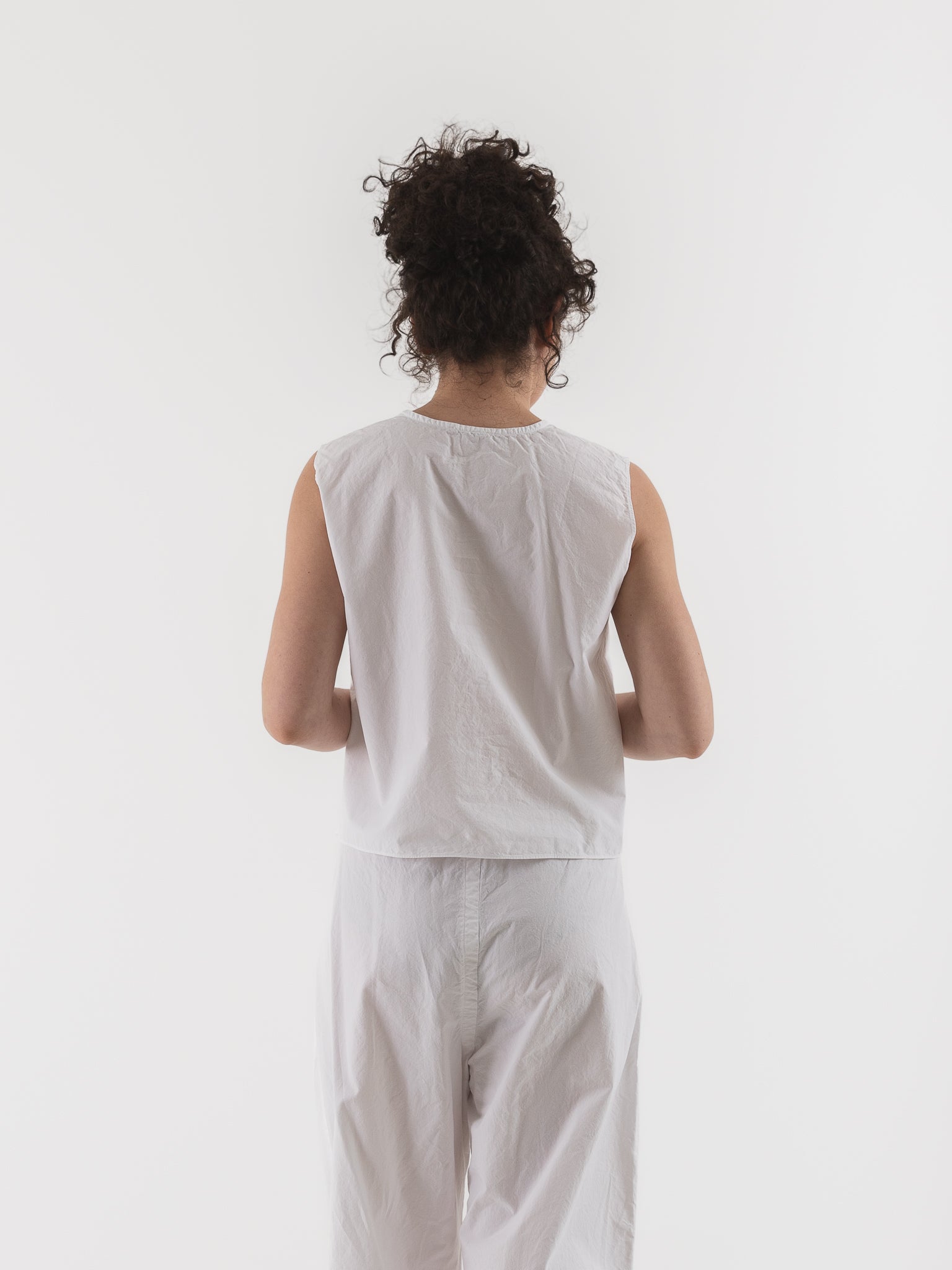 SONO Victor Vest in White - SONO at Worthwhile - shop VEST