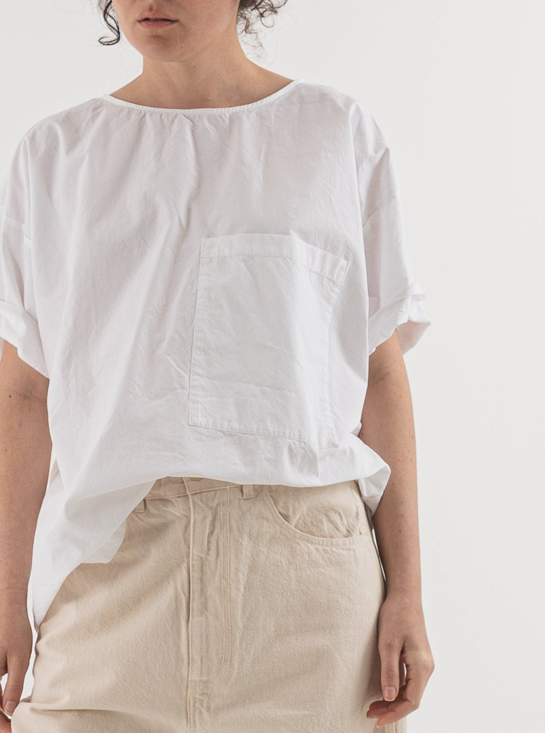 SONO Friedrich Tee in White - SONO at Worthwhile - shop TOP
