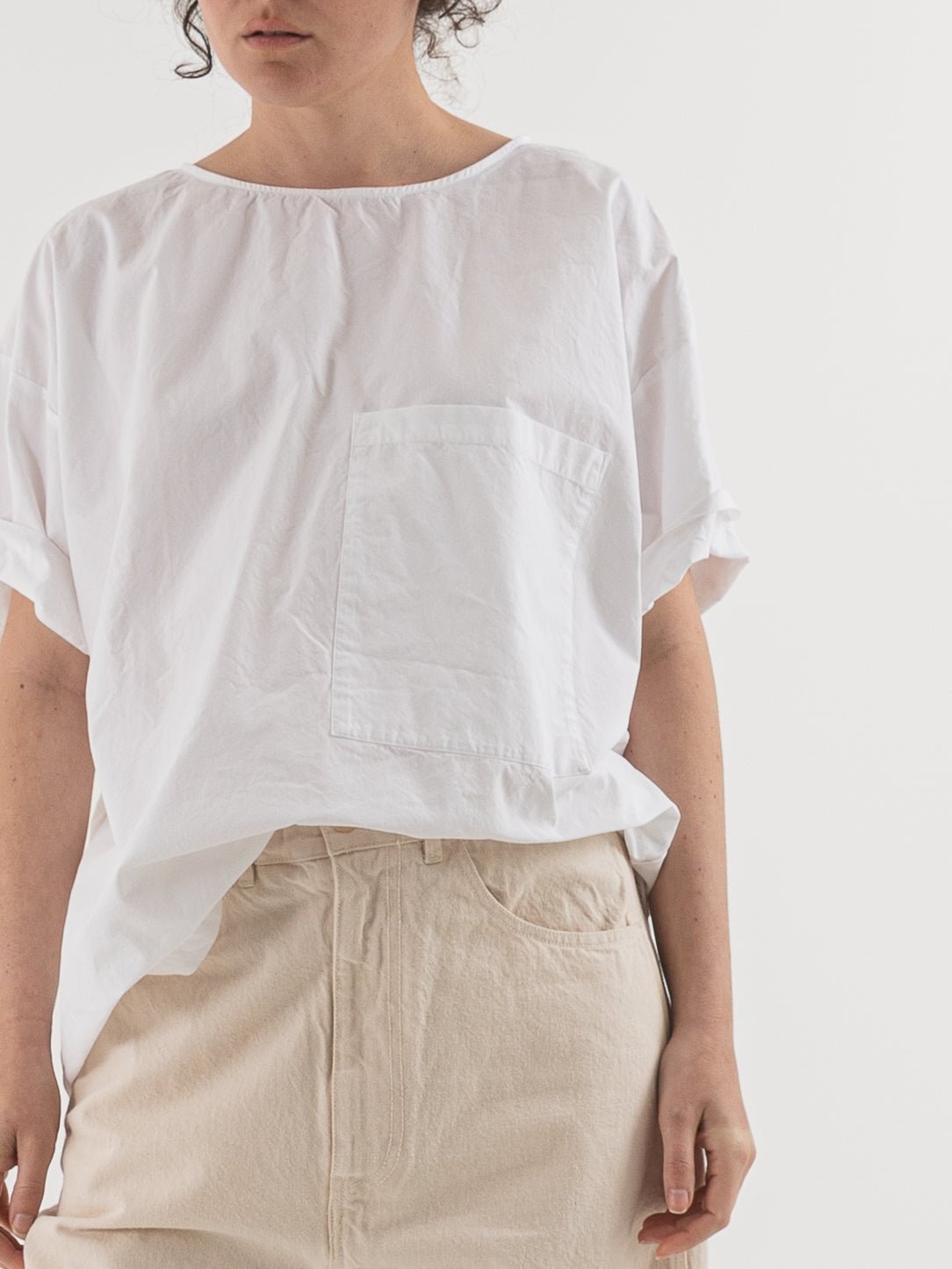 SONO Friedrich Tee in White - SONO at Worthwhile - shop TOP