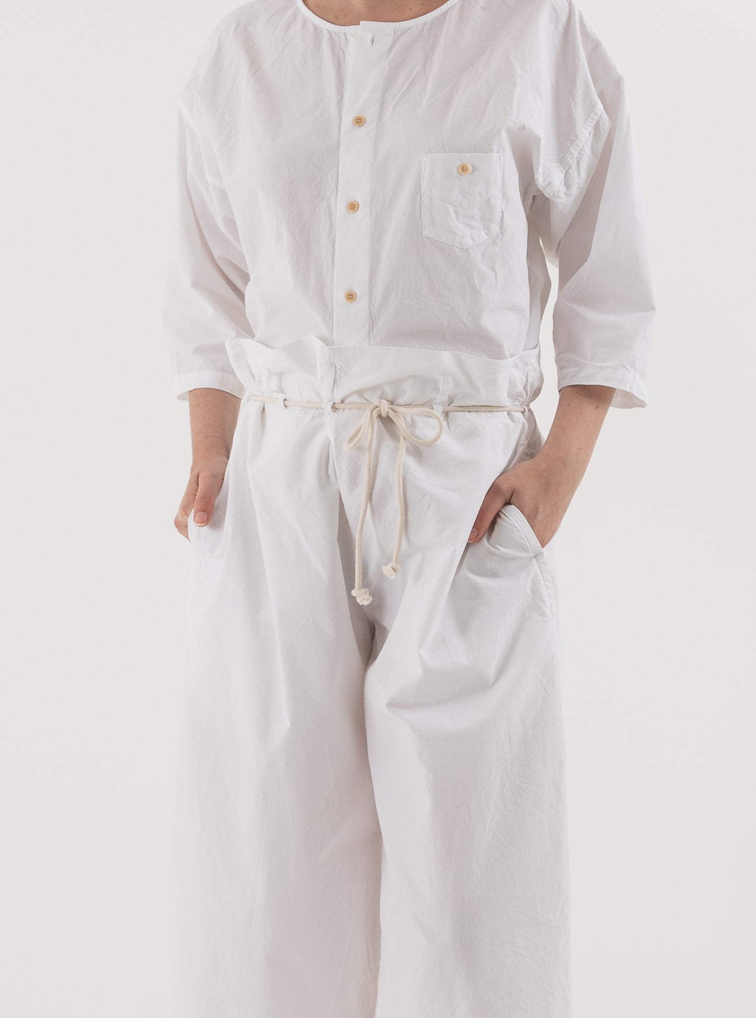 SONO Tucker Trousers in White - SONO at Worthwhile - shop PANT