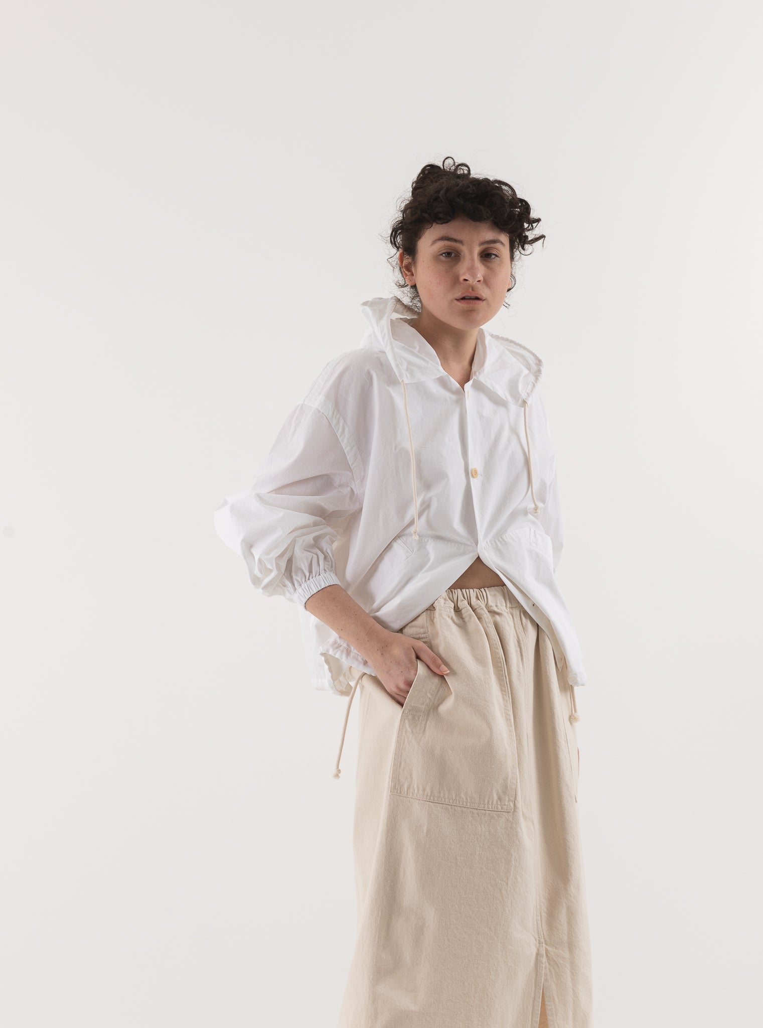 SONO Huckle Hoodie in White - SONO at Worthwhile - shop JACKET