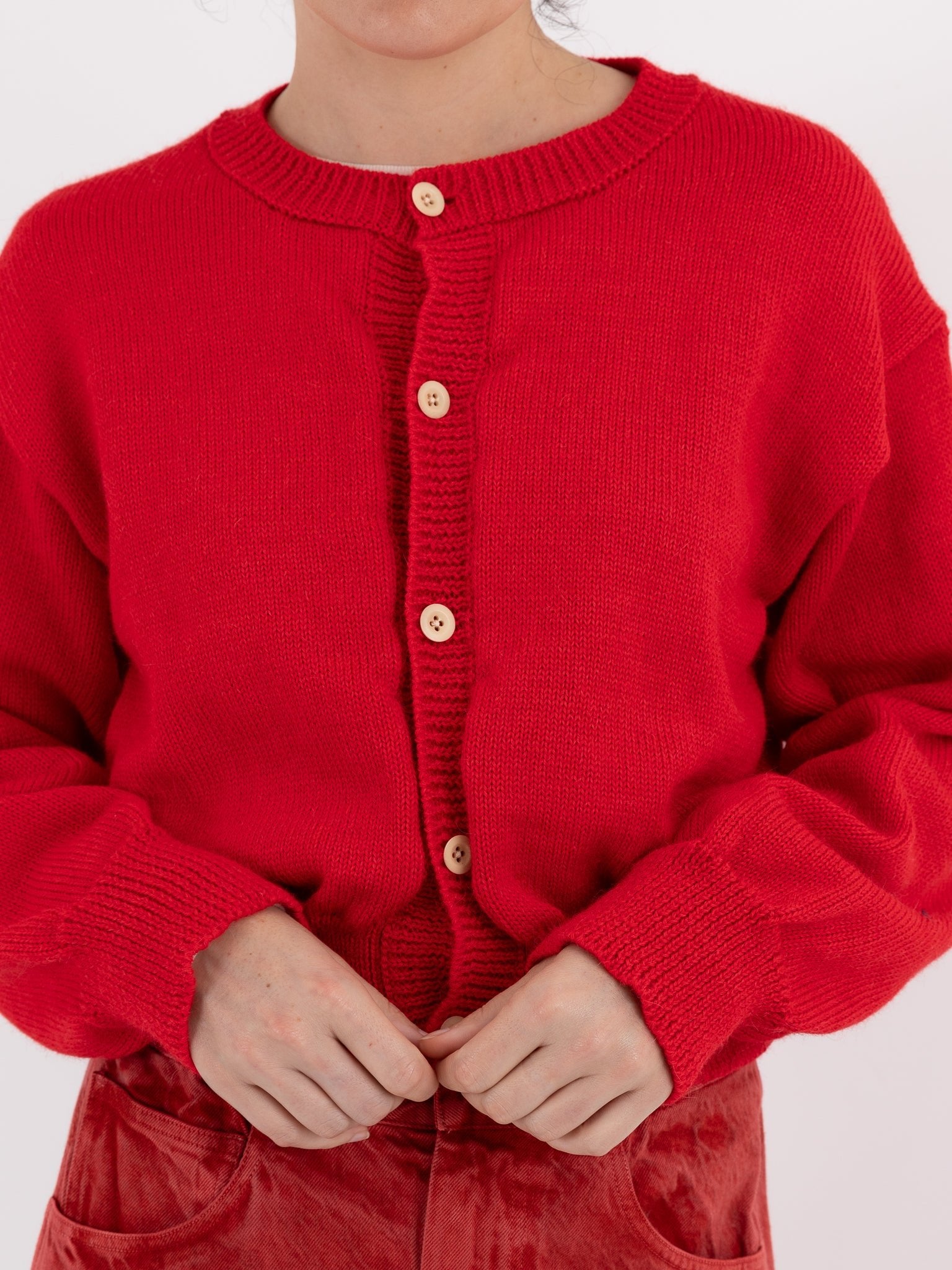 SONO Caspa Cardigan in Red - SONO at Worthwhile - shop CARDIGAN