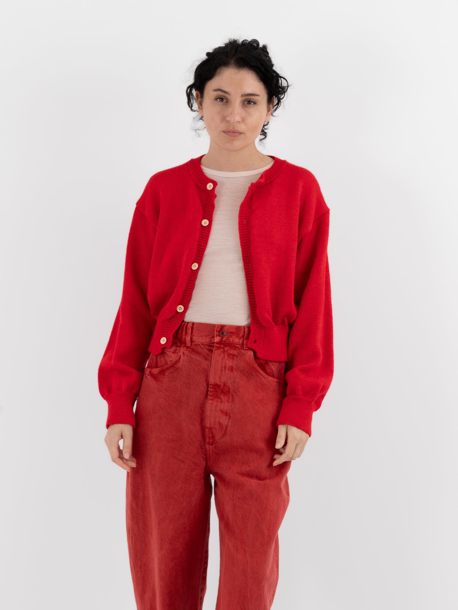 SONO Caspa Cardigan in Red - SONO at Worthwhile - shop CARDIGAN