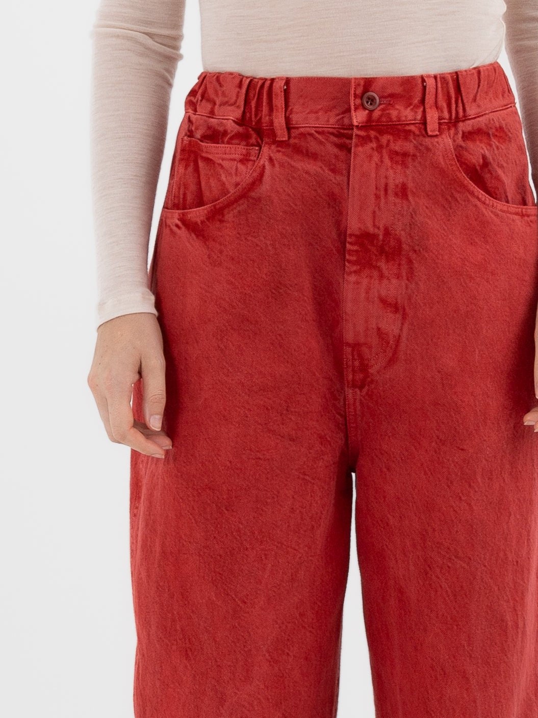 SONO Jah Jeans in Red - SONO at Worthwhile - shop PANT