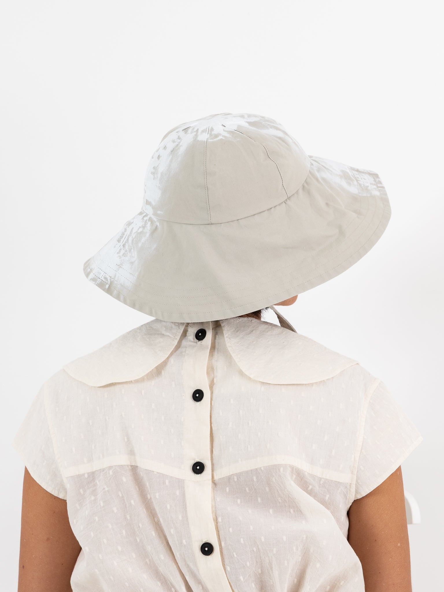 Studio Kettle Bonny Hat in Ceramic Grey Stripe - STUDIO KETTLE at Worthwhile - shop HAT