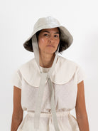 Studio Kettle Bonny Hat in Ceramic Grey Stripe - STUDIO KETTLE at Worthwhile - shop HAT