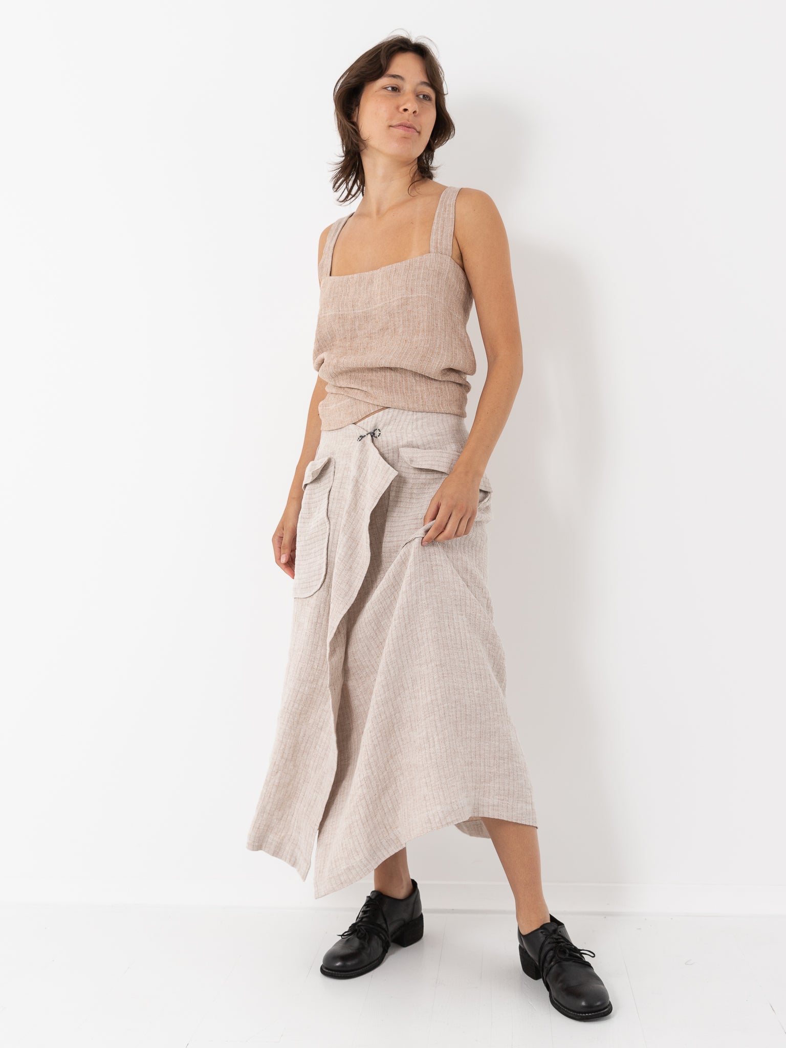 Atelier Suppan Round Hook Skirt, Natural - Worthwhile