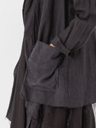Atelier Suppan Tie Front Jacket, Dark - Worthwhile
