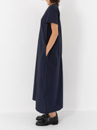 Atelier Suppan Twisted Dress, Dark Blue - Worthwhile