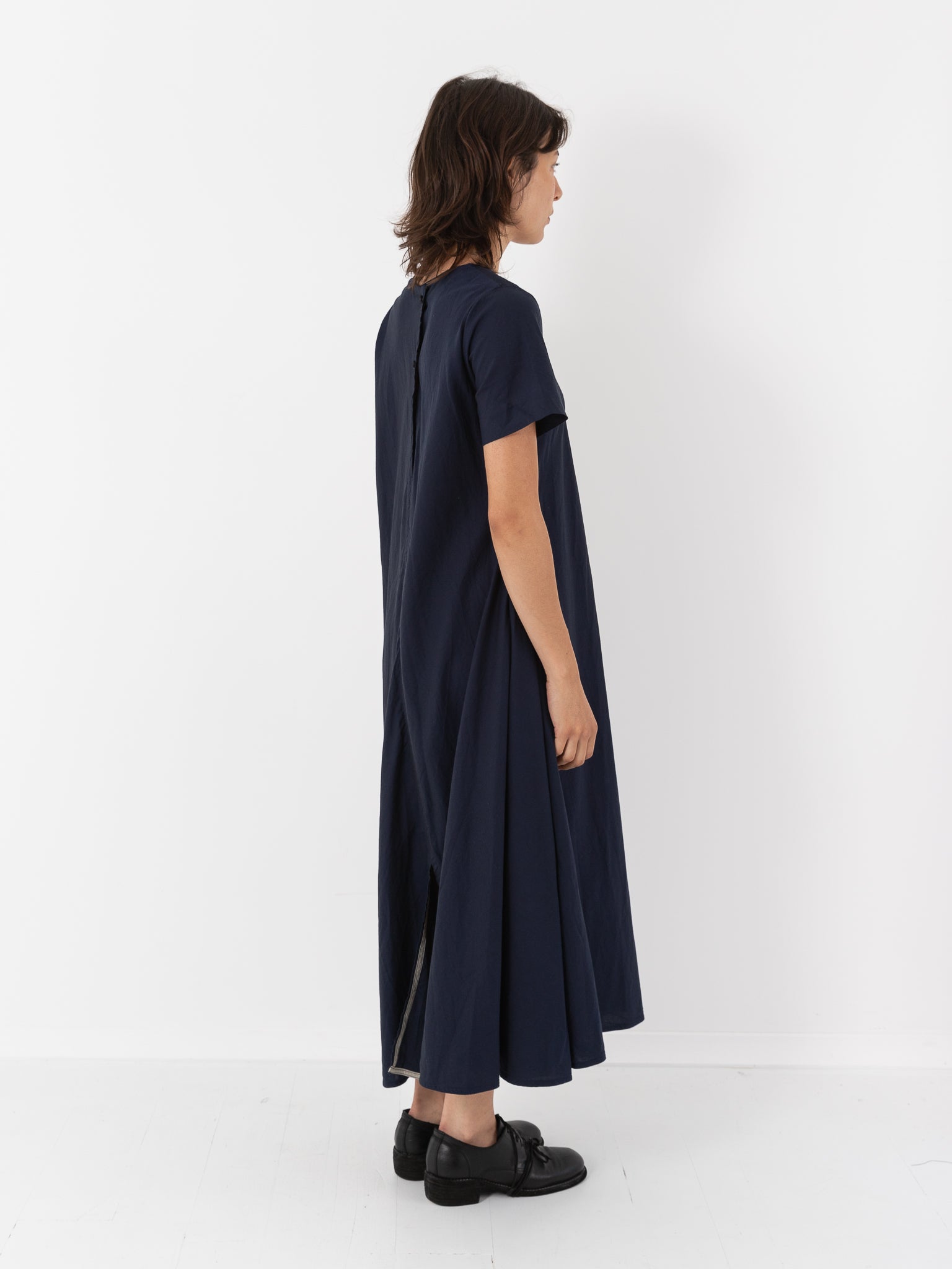 Atelier Suppan Twisted Dress, Dark Blue - Worthwhile