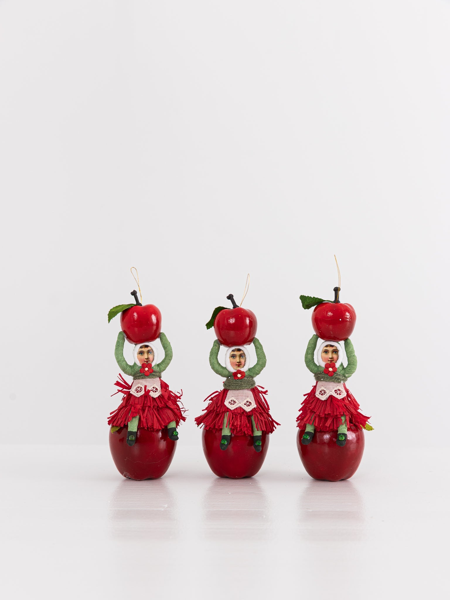 Teacher's Apple Ornament - VINTAGE BY CRYSTAL at Worthwhile - shop ORNAMENT