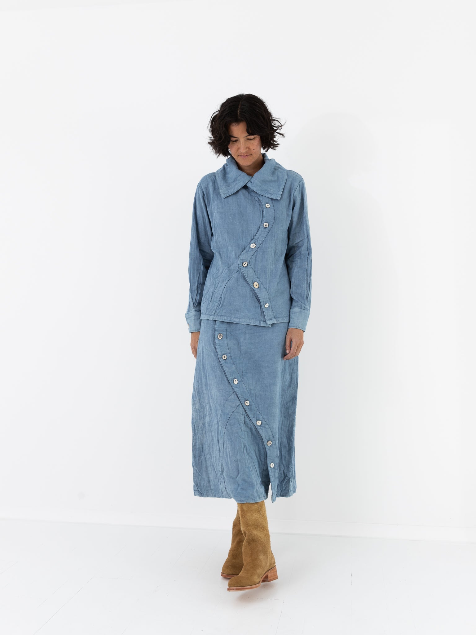 The Backward Vendor Cattle Boot in Ginger Suede - THE BACKWARD VENDOR at Worthwhile - shop BOOT