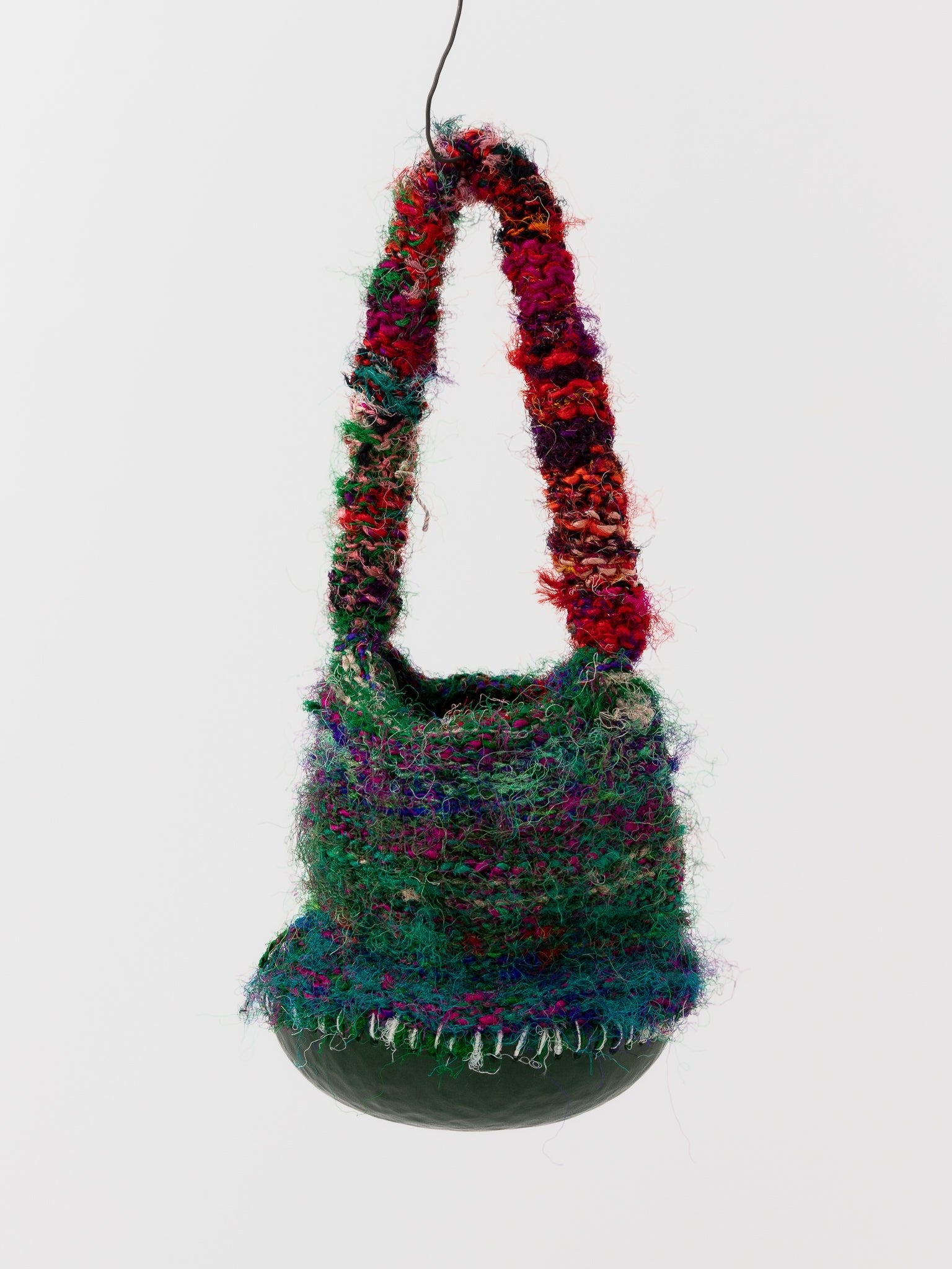 The Backward Vendor Silk Bowl Single Bag in Green - THE BACKWARD VENDOR at Worthwhile - shop BAG