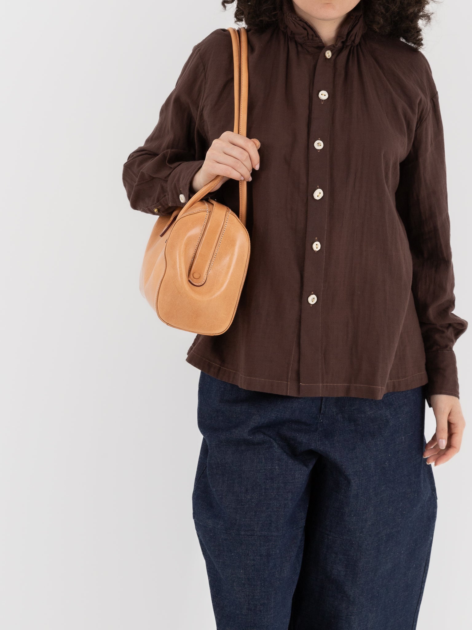 The Backward Vendor Tanker Shoulder Bag in Natural - THE BACKWARD VENDOR at Worthwhile - shop BAG
