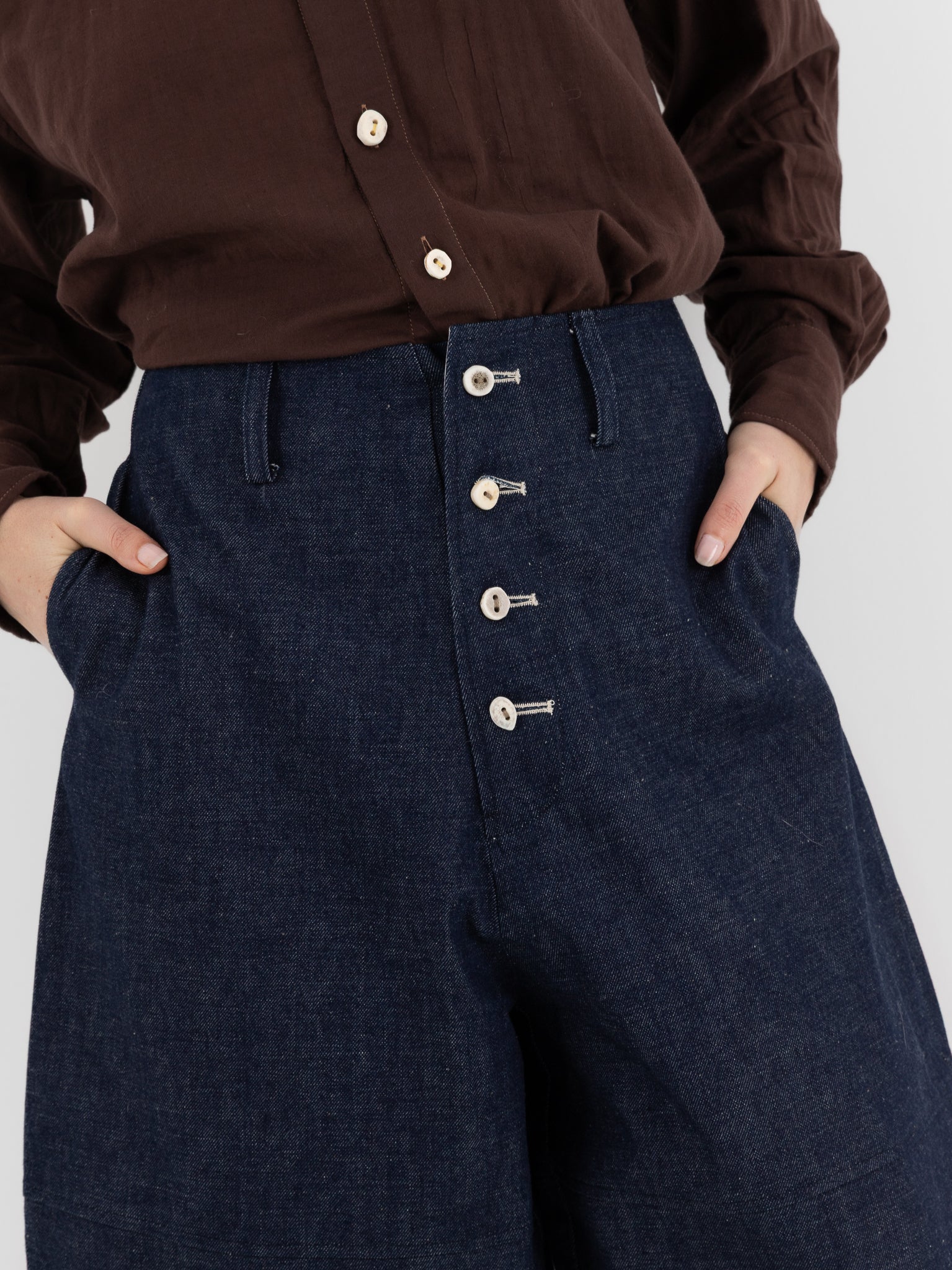 The Backward Vendor Miner Jean in Indigo - THE BACKWARD VENDOR at Worthwhile - shop PANT
