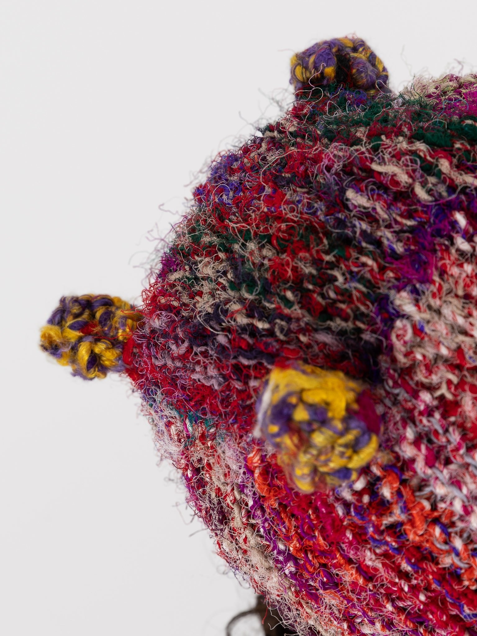 The Backward Vendor Corner Hat in Mixed Silk - THE BACKWARD VENDOR at Worthwhile - shop HAT