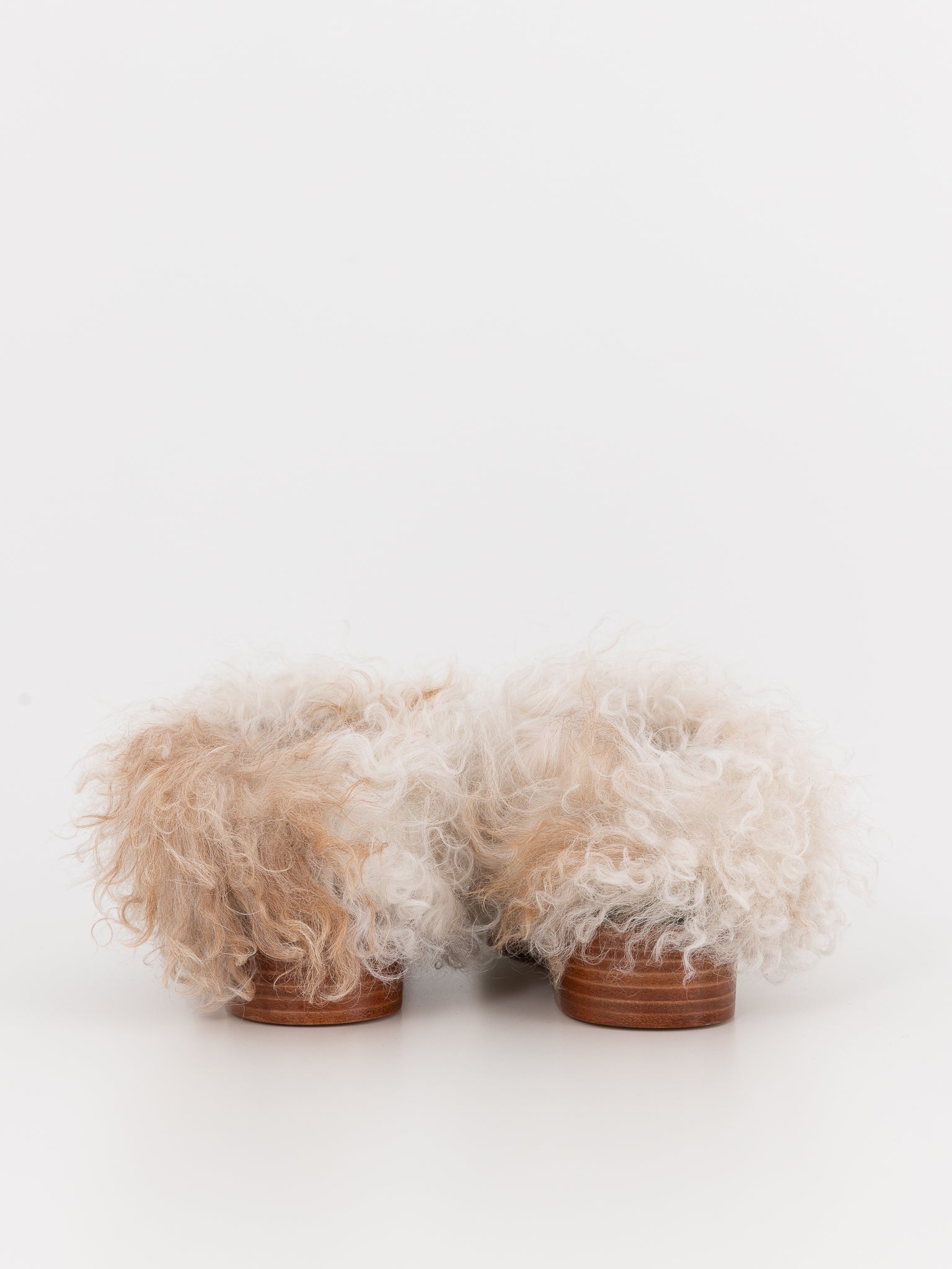 The Backward Vendor Cattle Clog in Taupe Curl - THE BACKWARD VENDOR at Worthwhile - shop SHOES