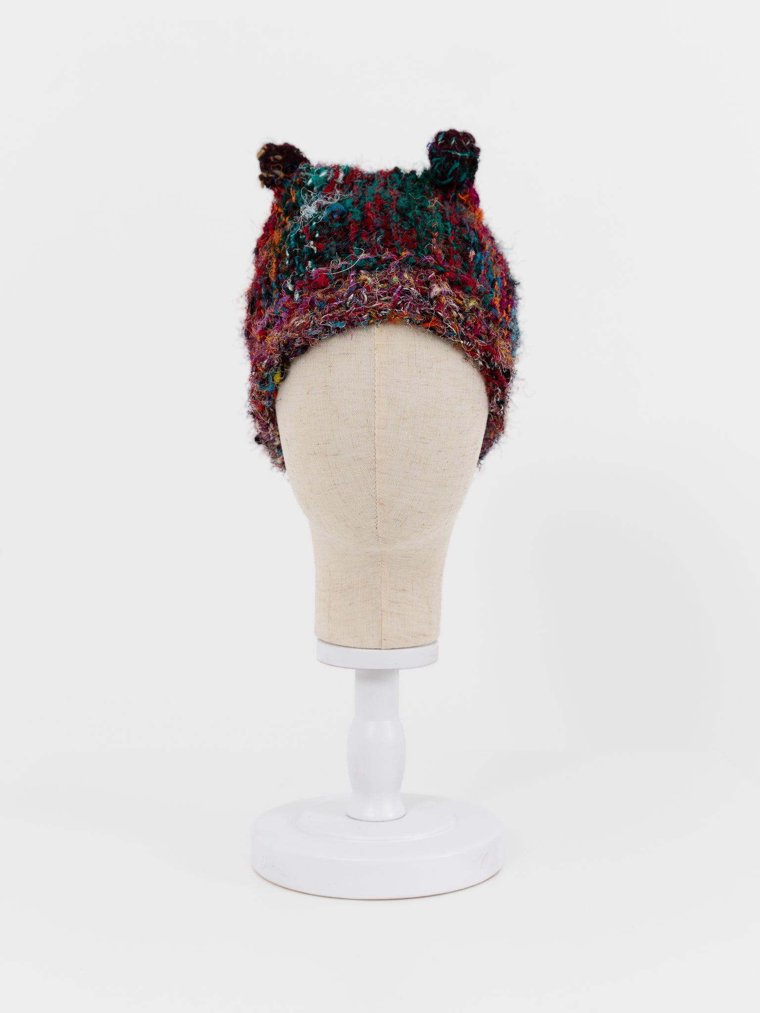 The Backward Vendor Corner Hat in Mixed Silk - THE BACKWARD VENDOR at Worthwhile - shop HAT