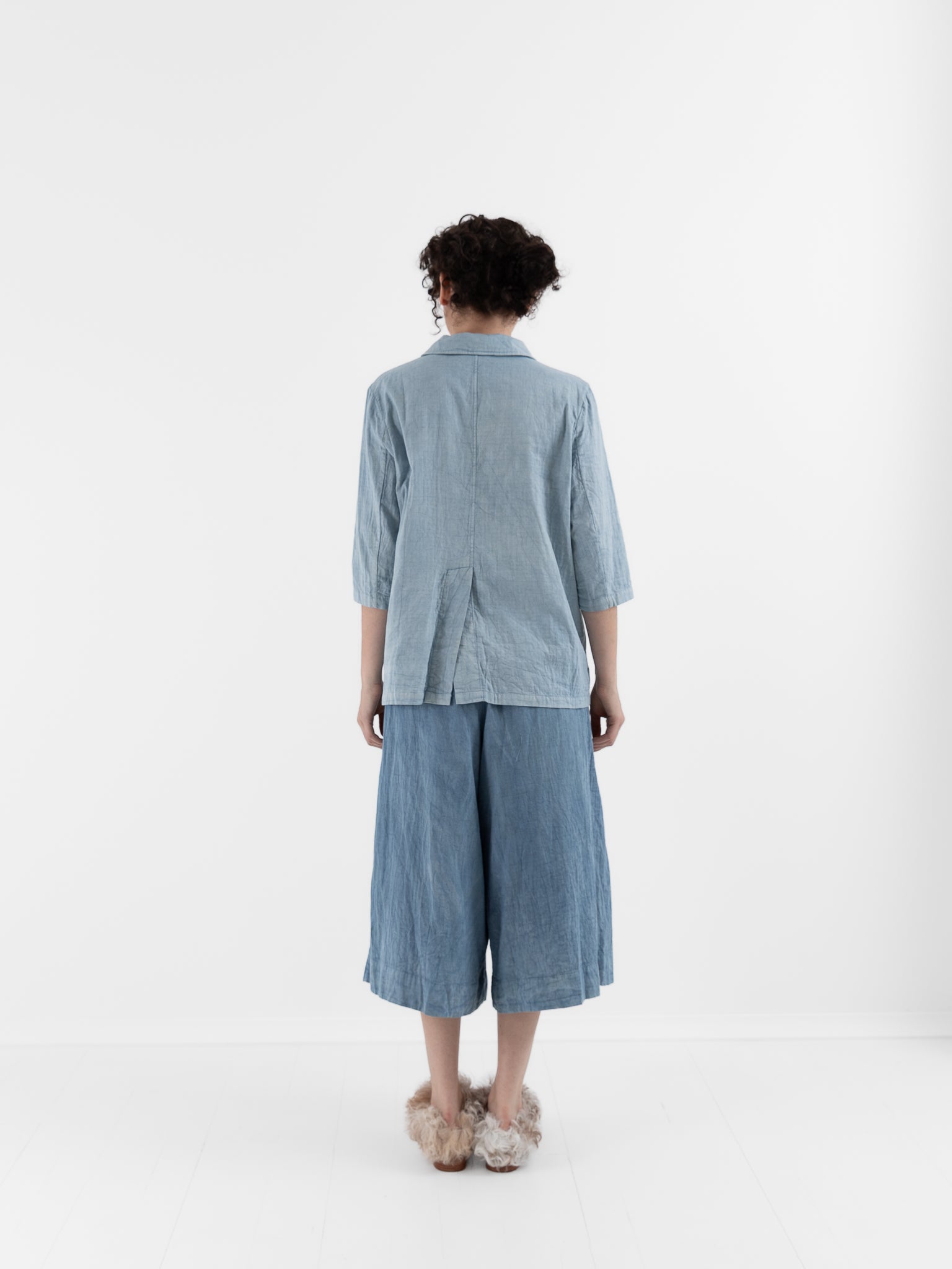 The Backward Vendor Float Trousers in Indigo - THE BACKWARD VENDOR at Worthwhile - shop TOP