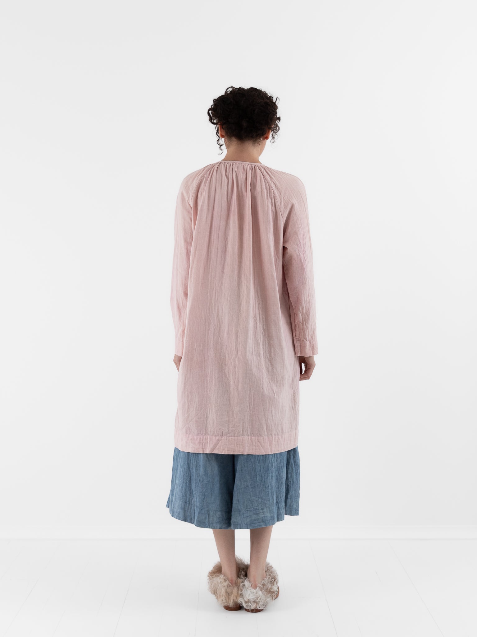 The Backward Vendor Long Mist Blouse in Wine - THE BACKWARD VENDOR at Worthwhile - shop TOP