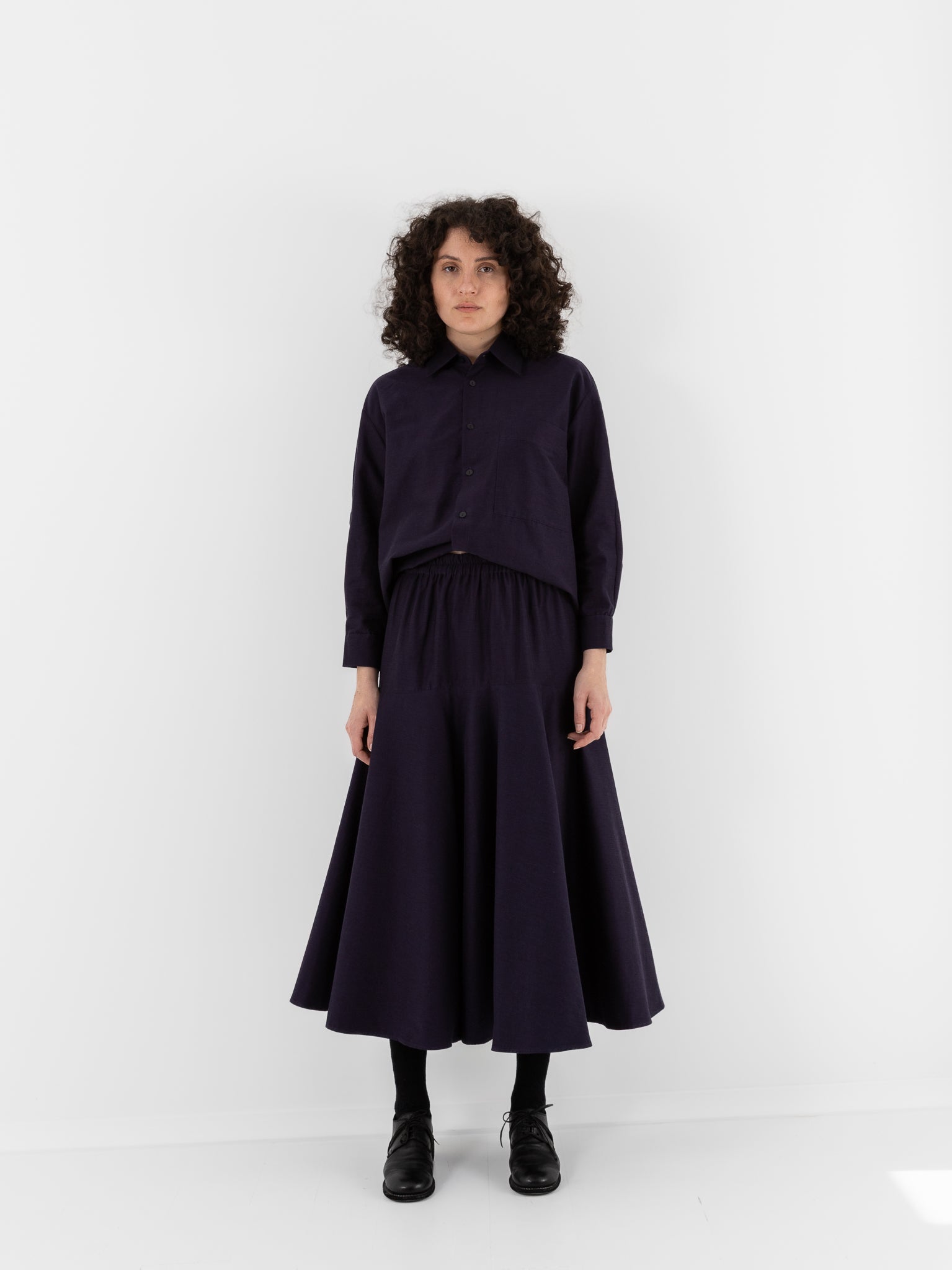 Toogood The Librarian Skirt in Pansy - TOOGOOD at Worthwhile - shop SKIRT