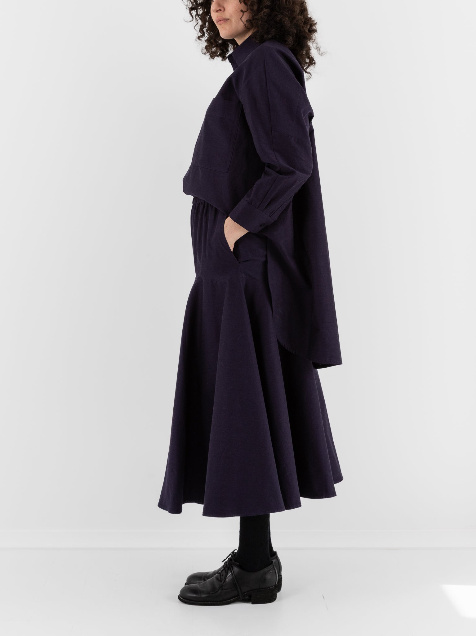 Toogood The Librarian Skirt in Pansy - TOOGOOD at Worthwhile - shop SKIRT