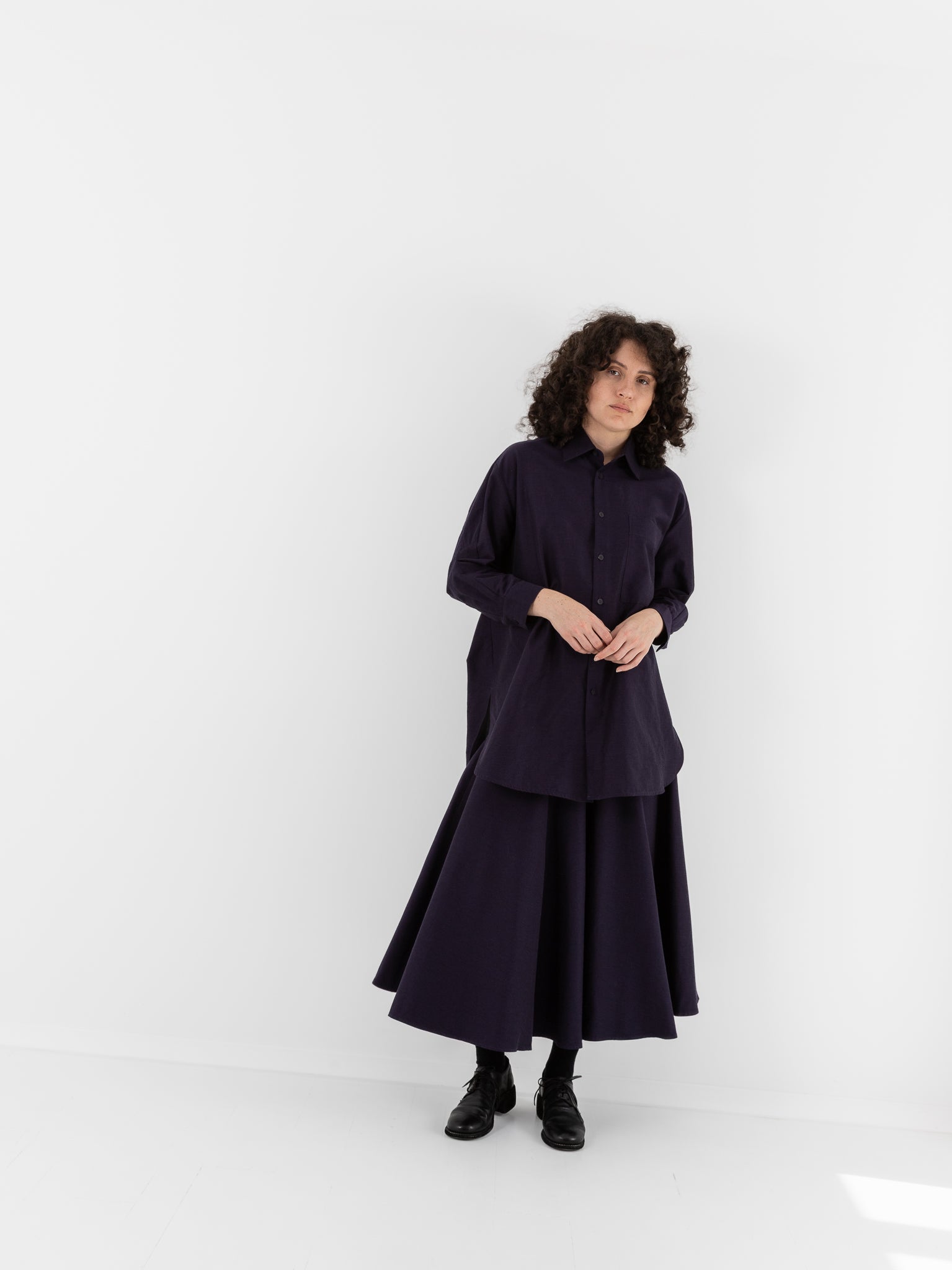 Toogood The Librarian Skirt in Pansy - TOOGOOD at Worthwhile - shop SKIRT