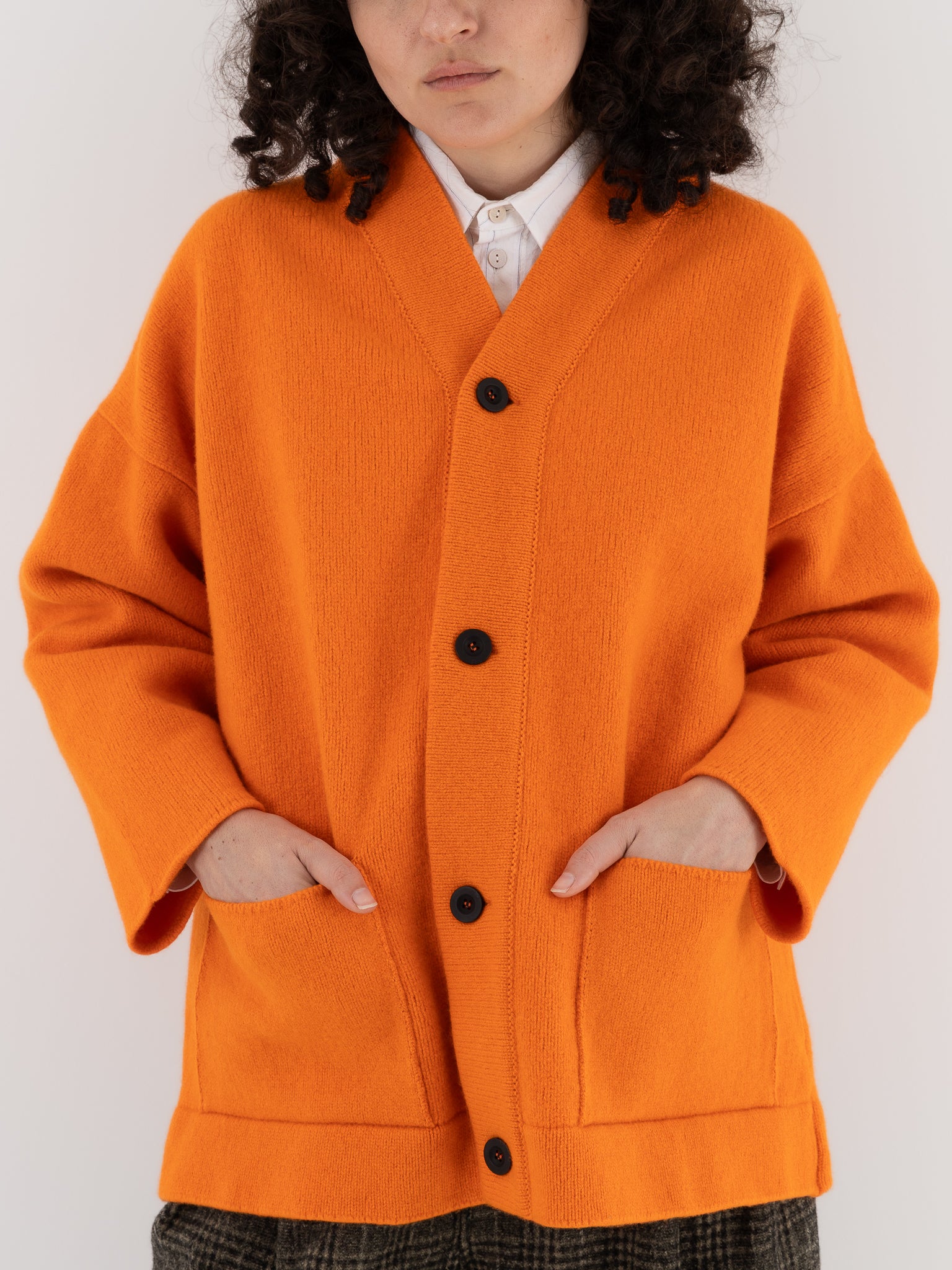 Toogood The Librarian Cardigan in Nasturtium - TOOGOOD at Worthwhile - shop CARDIGAN