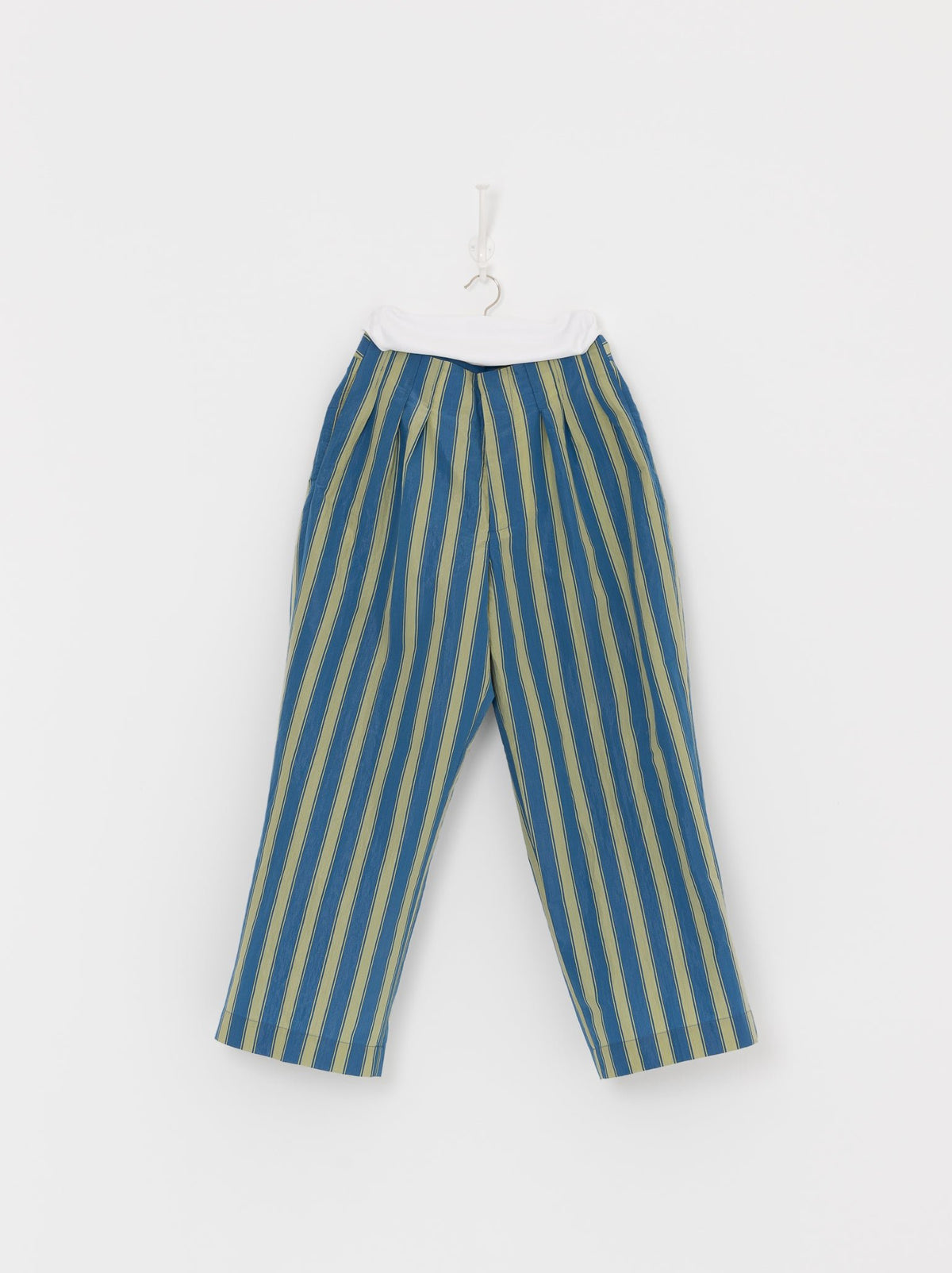 Toogood The Magician Trouser in Cornflower Taffeta Stripe - TOOGOOD at Worthwhile - shop PANT