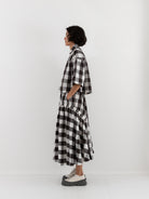 Toogood Harvester Skirt in Coffee Tablecloth Gingham - TOOGOOD at Worthwhile - shop SKIRT
