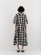 Toogood Harvester Skirt in Coffee Tablecloth Gingham - TOOGOOD at Worthwhile - shop SKIRT