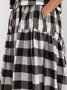Toogood Harvester Skirt in Coffee Tablecloth Gingham - TOOGOOD at Worthwhile - shop SKIRT