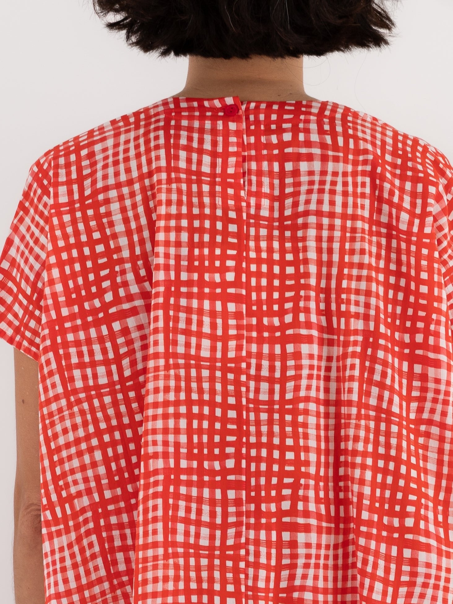 Toogood Poet Dress in Jam Painted Check - TOOGOOD at Worthwhile - shop DRESS