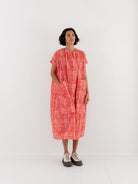 Toogood Poet Dress in Jam Painted Check - TOOGOOD at Worthwhile - shop DRESS