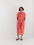 Toogood Poet Dress in Jam Painted Check - TOOGOOD at Worthwhile - shop DRESS