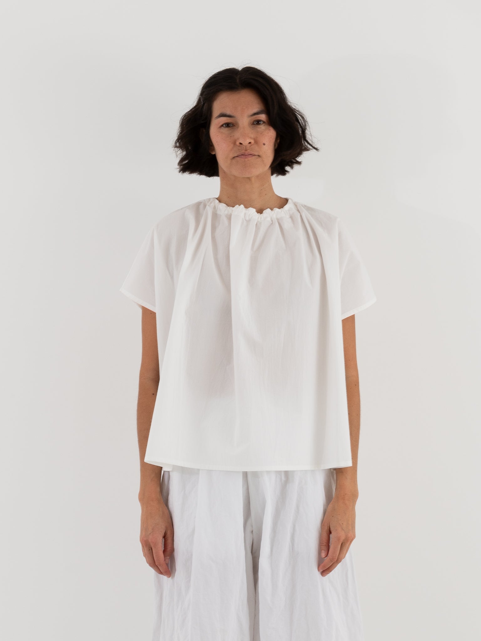 Toogood Poet Top in Chalk - TOOGOOD at Worthwhile - shop TOP