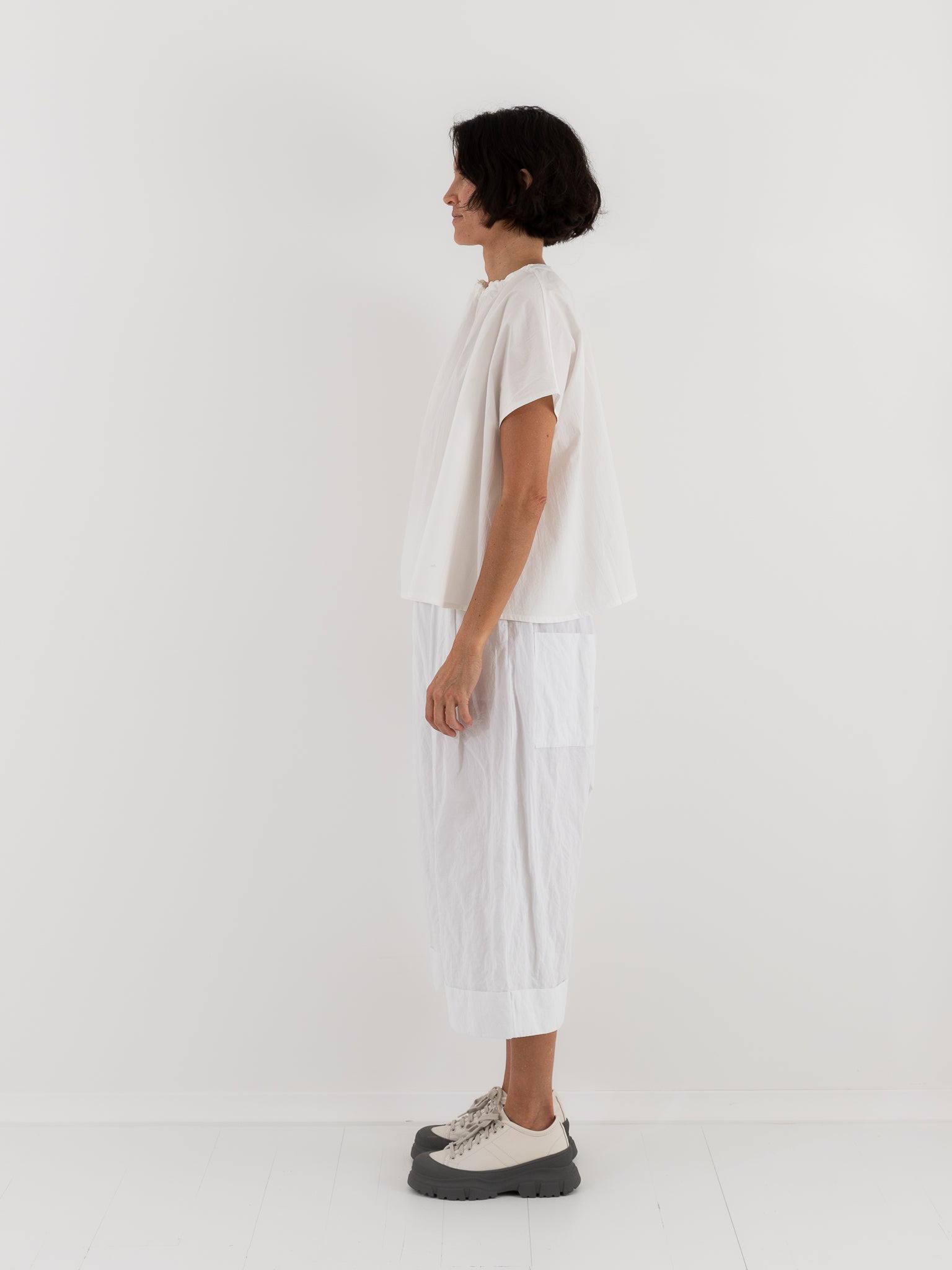 Toogood Poet Top in Chalk - TOOGOOD at Worthwhile - shop TOP